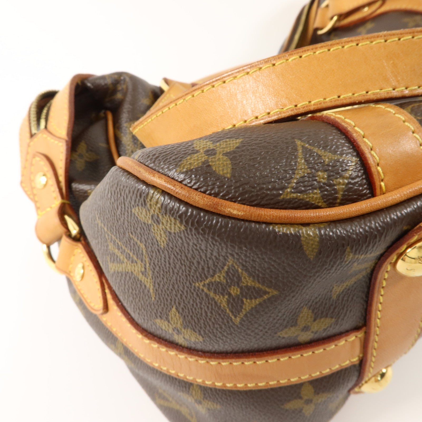 LOUIS VUITTON Monogram Stresa PM肩背袋棕色
