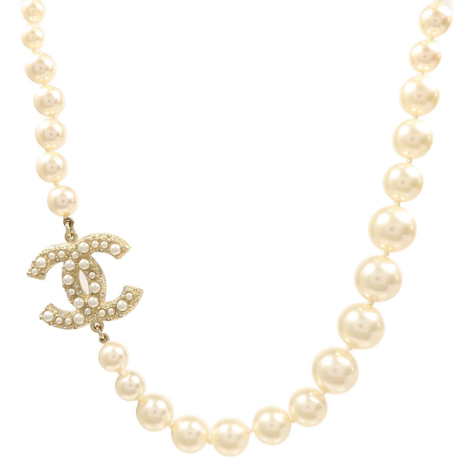 CHANEL 金屬/PVC Necklace項鍊