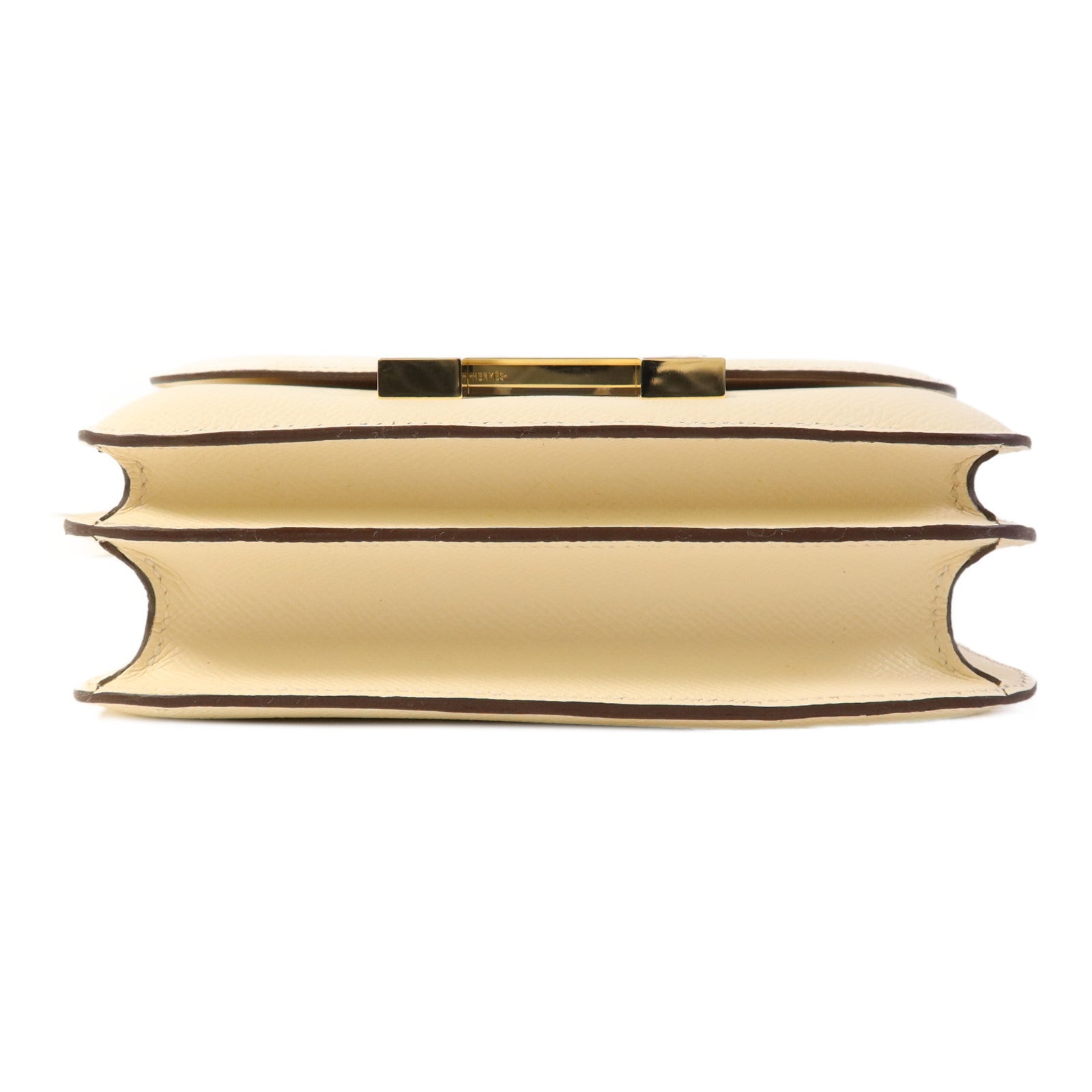 HERMES Epsom皮革Constance Mini金扣肩背袋Nata