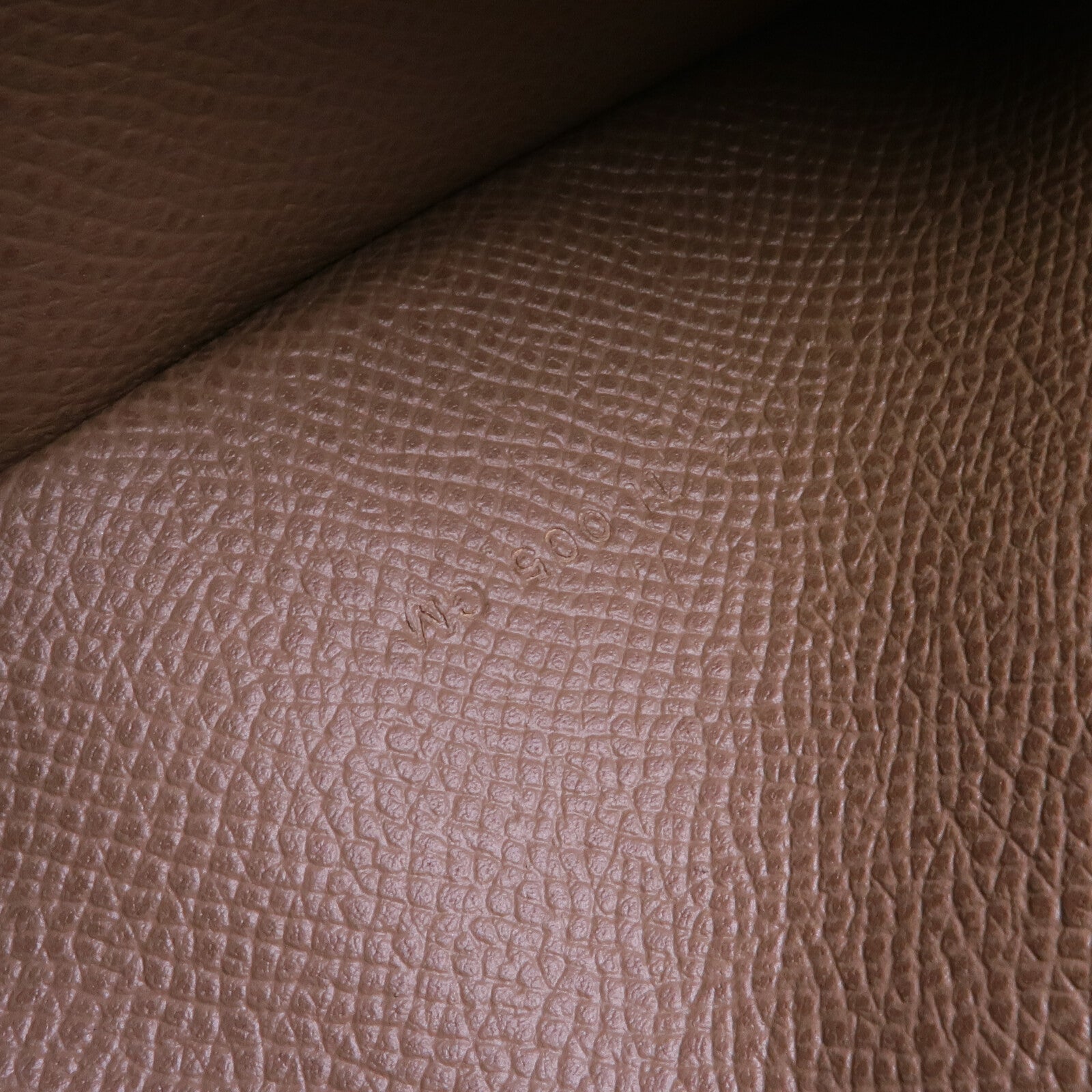 HERMES Epsom皮革Bearn Soufflet金扣長錢包Etoupe