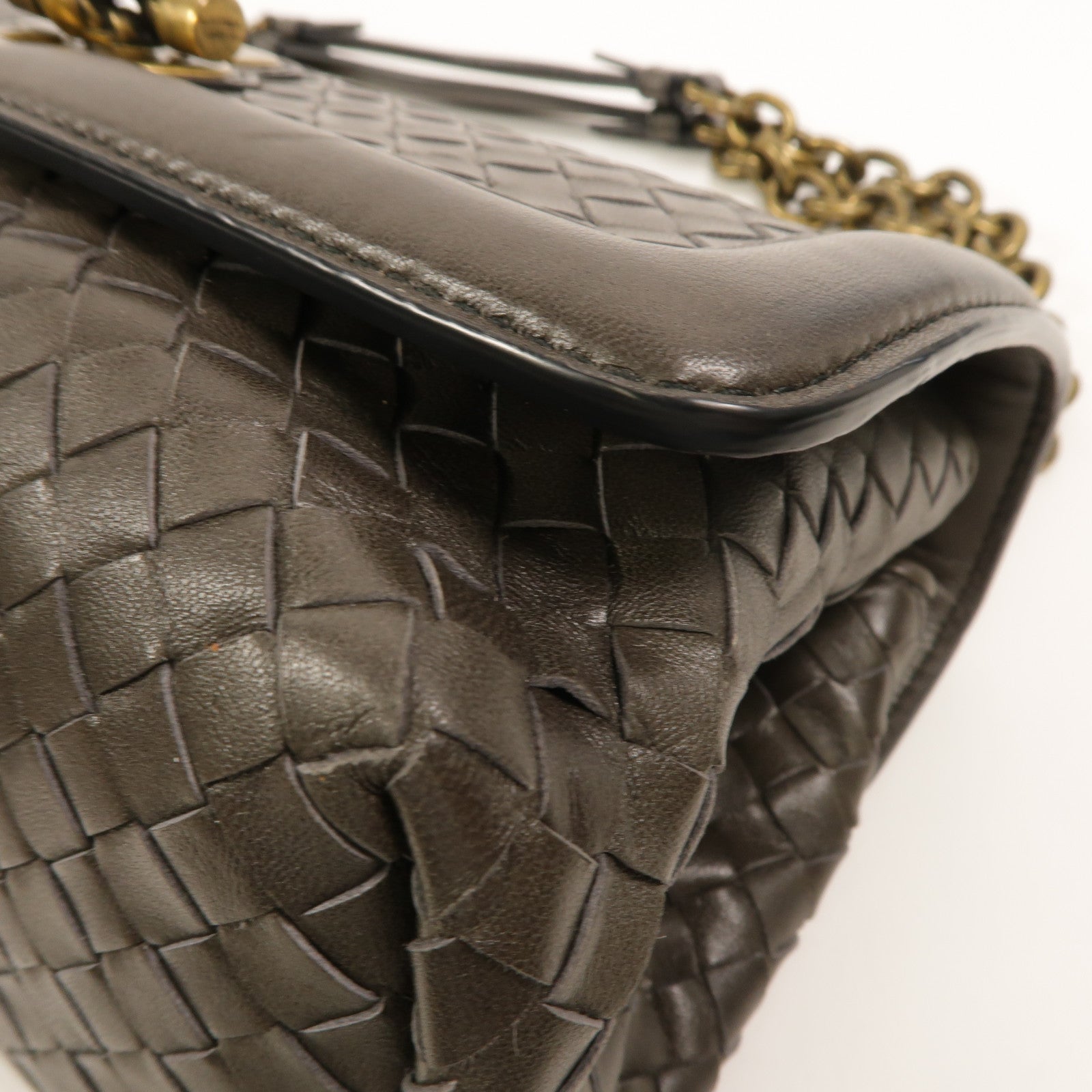 BOTTEGA VENETA 羊皮皮革Olimpia Bag鏈帶肩背袋
