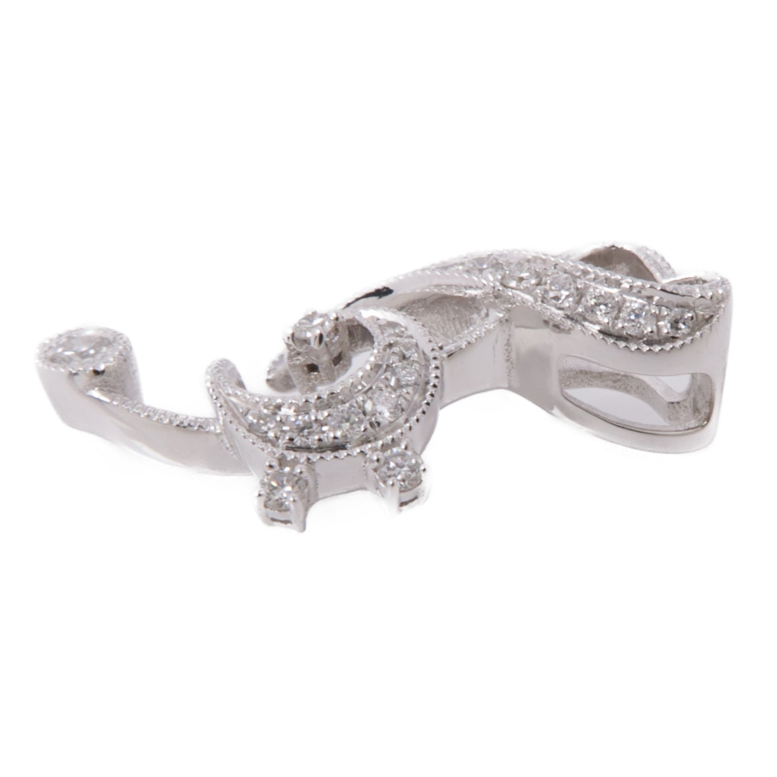 JEWELRY 18K白金Diamond Pendant Top鑽石吊墜