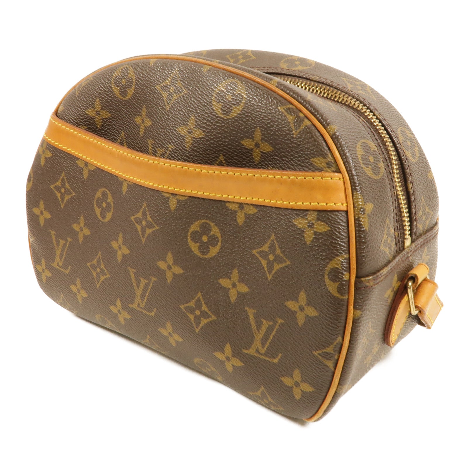 LOUIS VUITTON Monogram Blois金扣肩背袋棕色