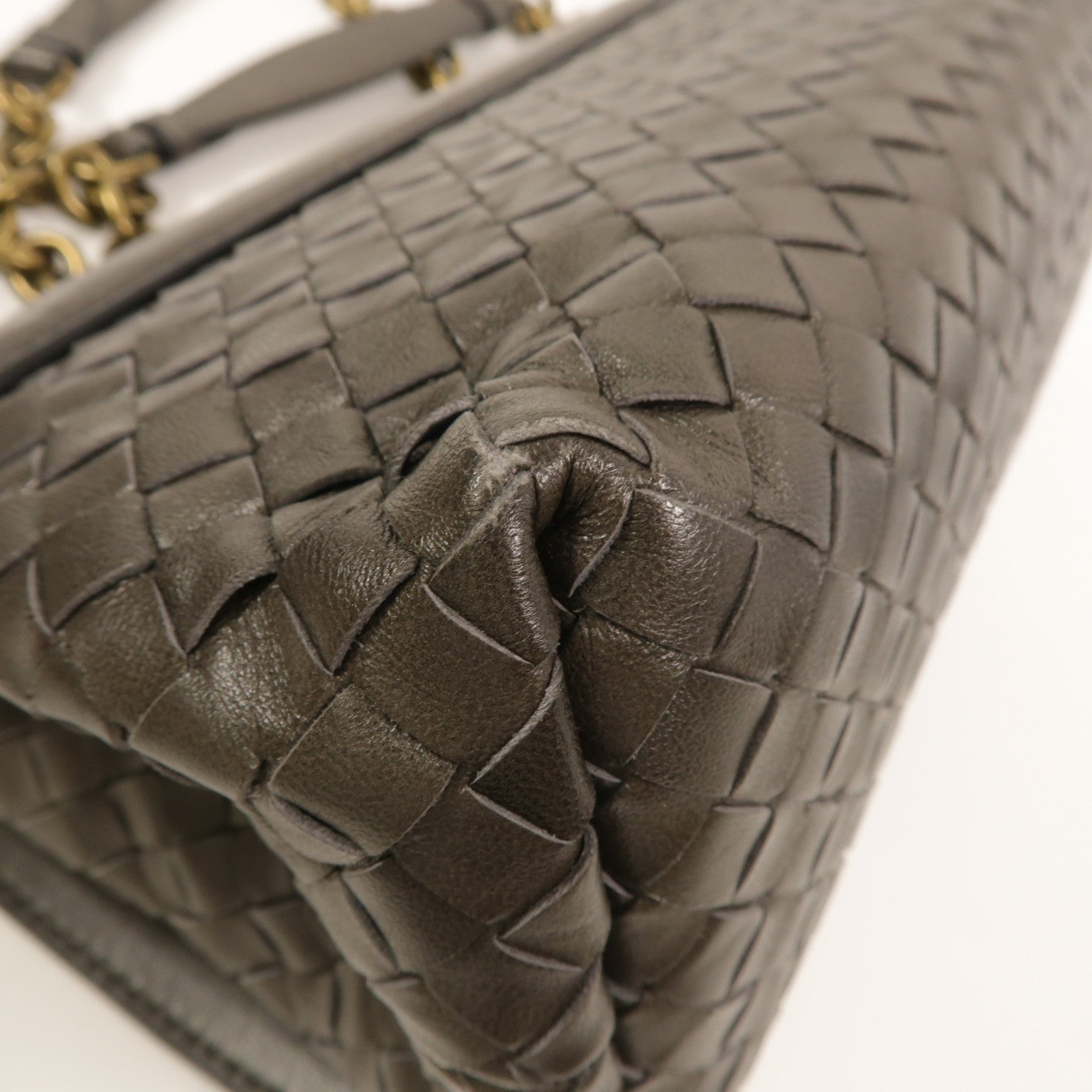 BOTTEGA VENETA 羊皮皮革Olimpia Bag鏈帶肩背袋