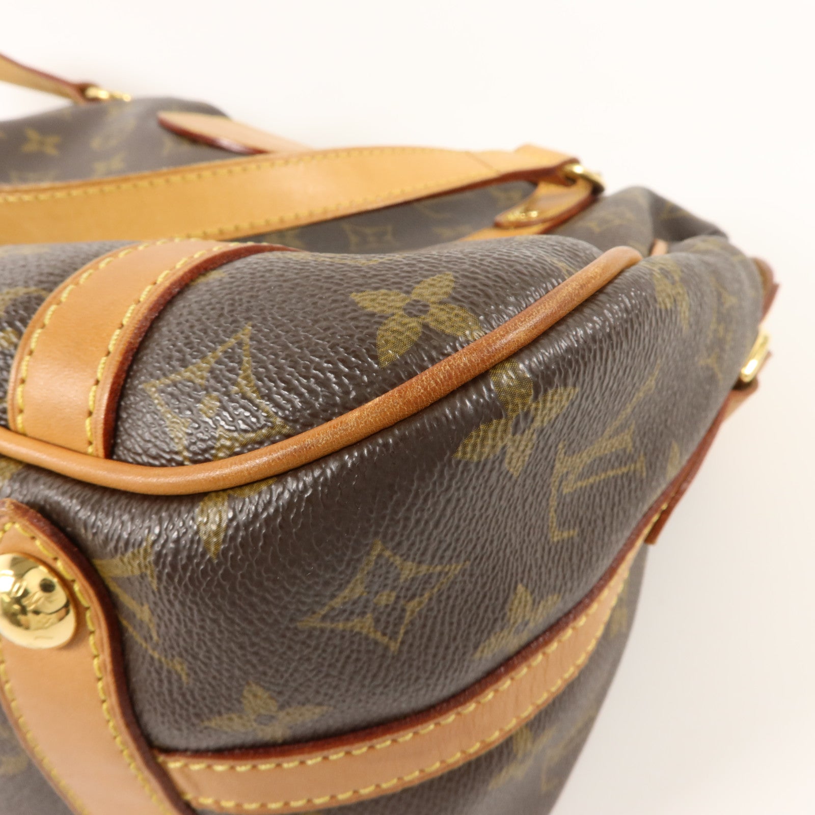 LOUIS VUITTON Monogram Stresa PM肩背袋棕色