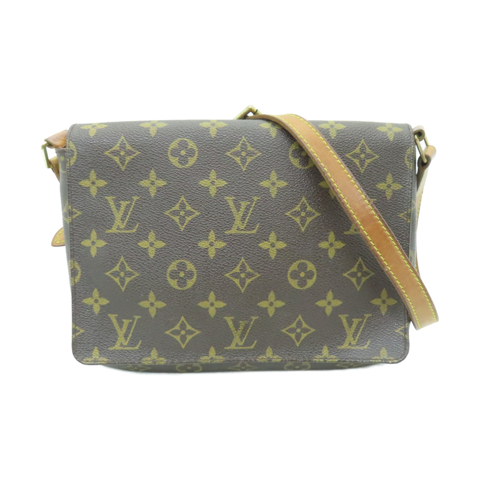LOUIS VUITTON 【激減優惠】Monogram Musette Tango金扣肩背袋棕色