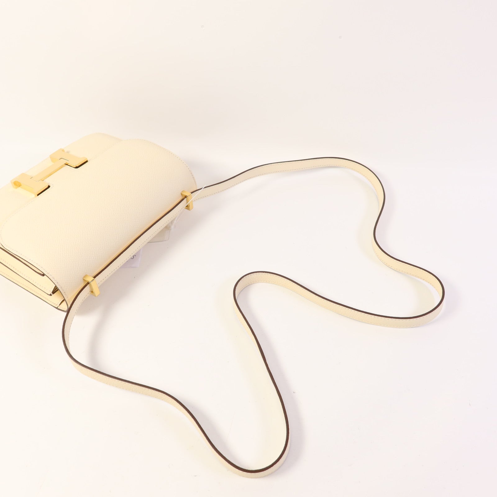 HERMES Epsom皮革Constance Mini金扣肩背袋Nata