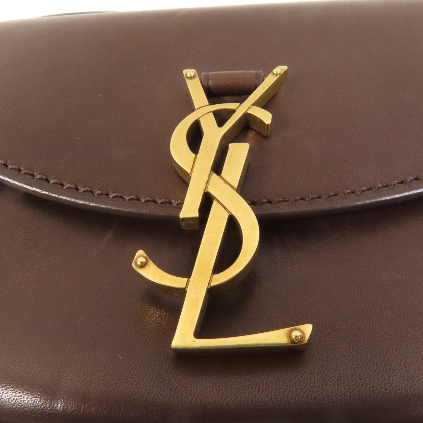 SAINT LAURENT 牛皮皮革Kaia金扣肩背袋