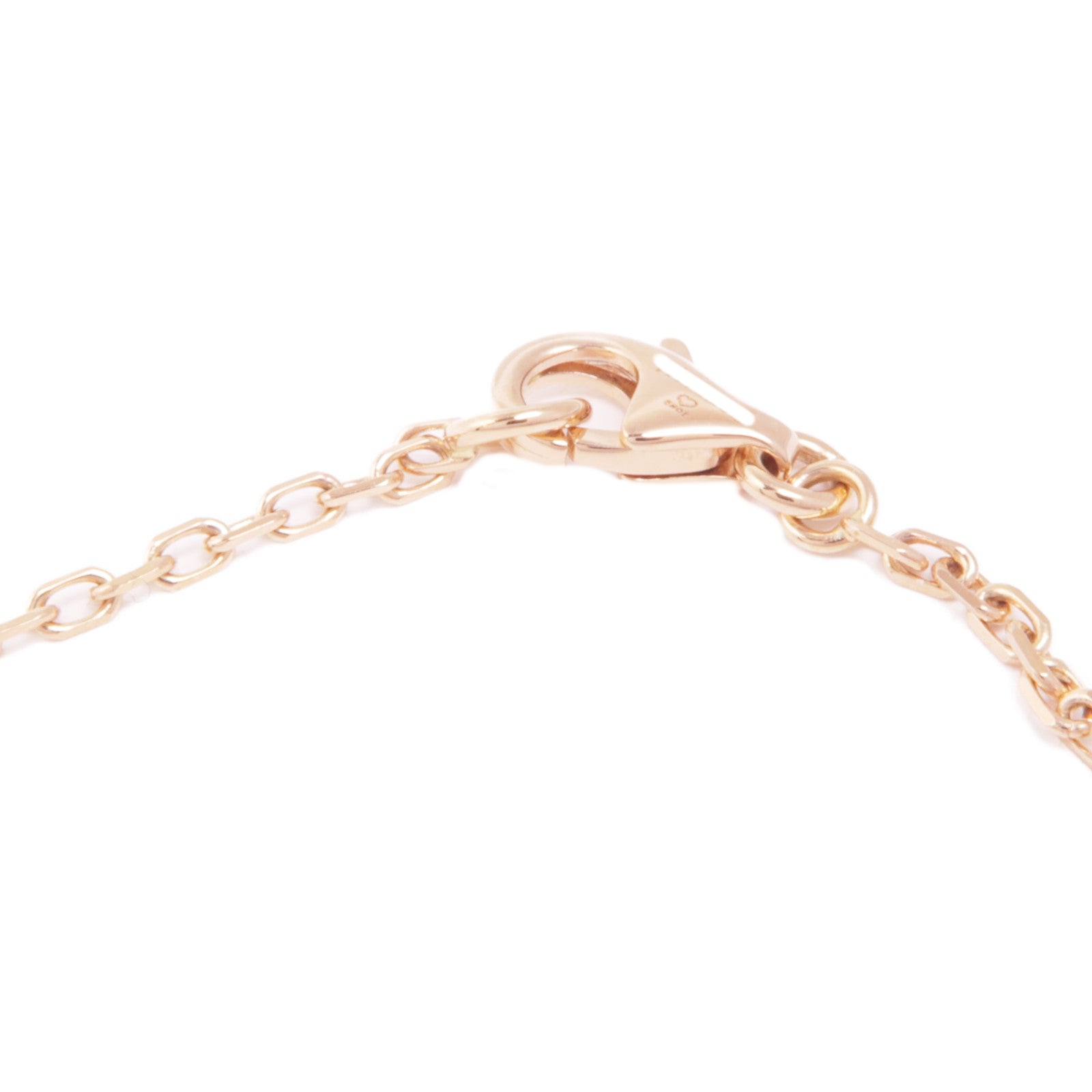 CARTIER 18K黃金/白金/玫瑰金Trinity Necklace 5P Diamond鑽石項鍊