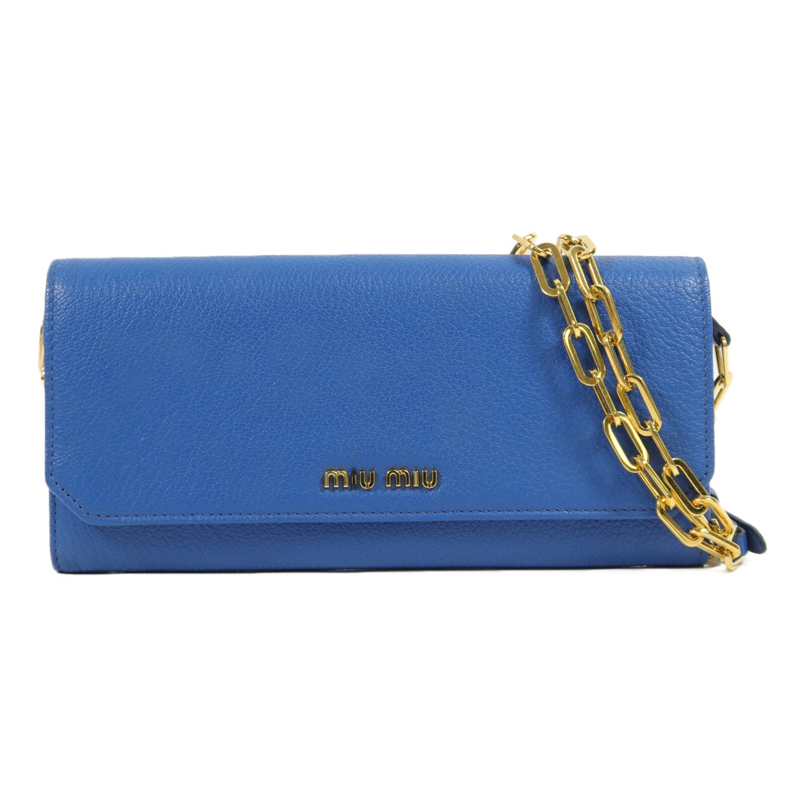 Miu Miu 羊皮皮革Small Item鏈帶肩背袋