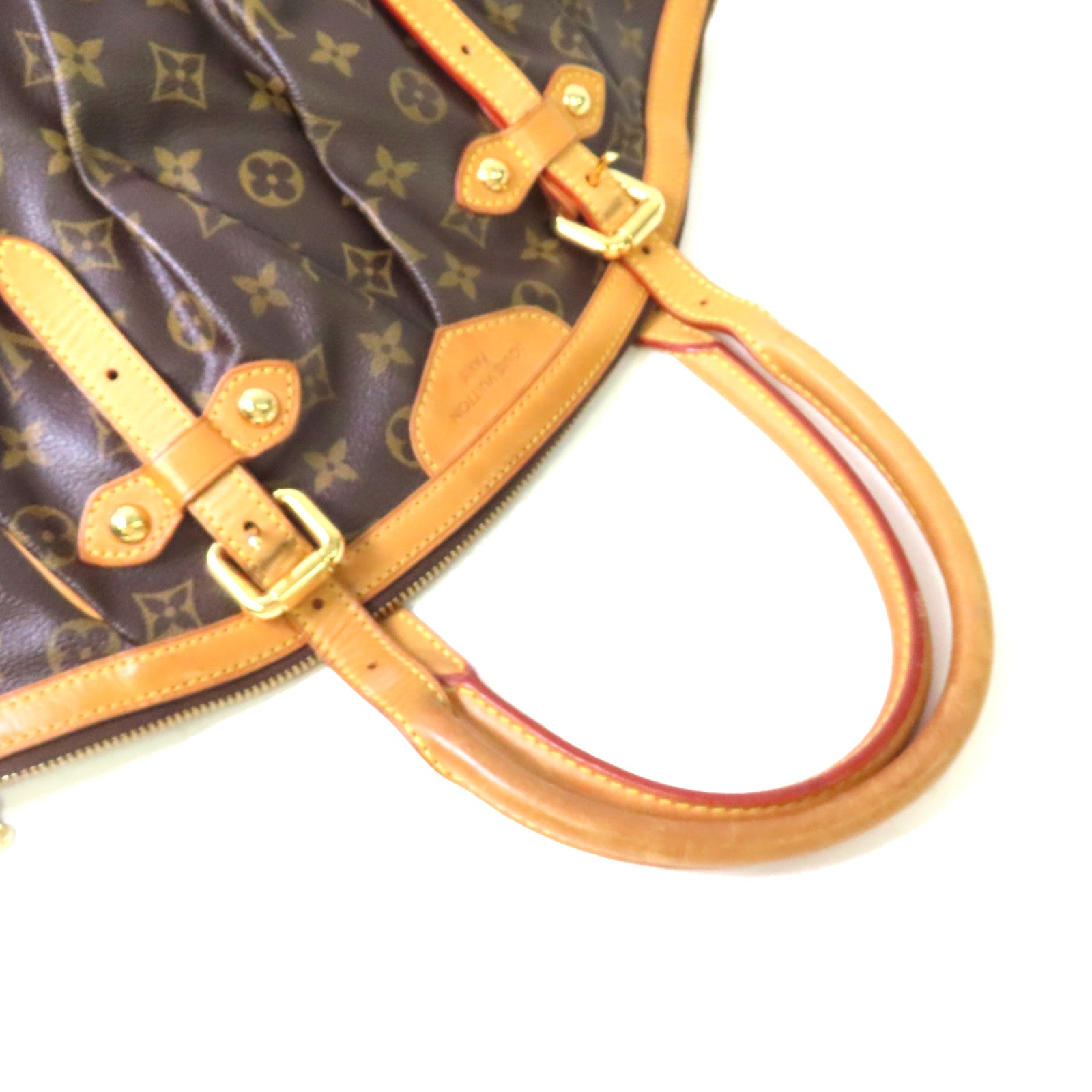 LOUIS VUITTON 【激減優惠】Monogram Tivoli GM Hand Bag金扣手挽袋啡色