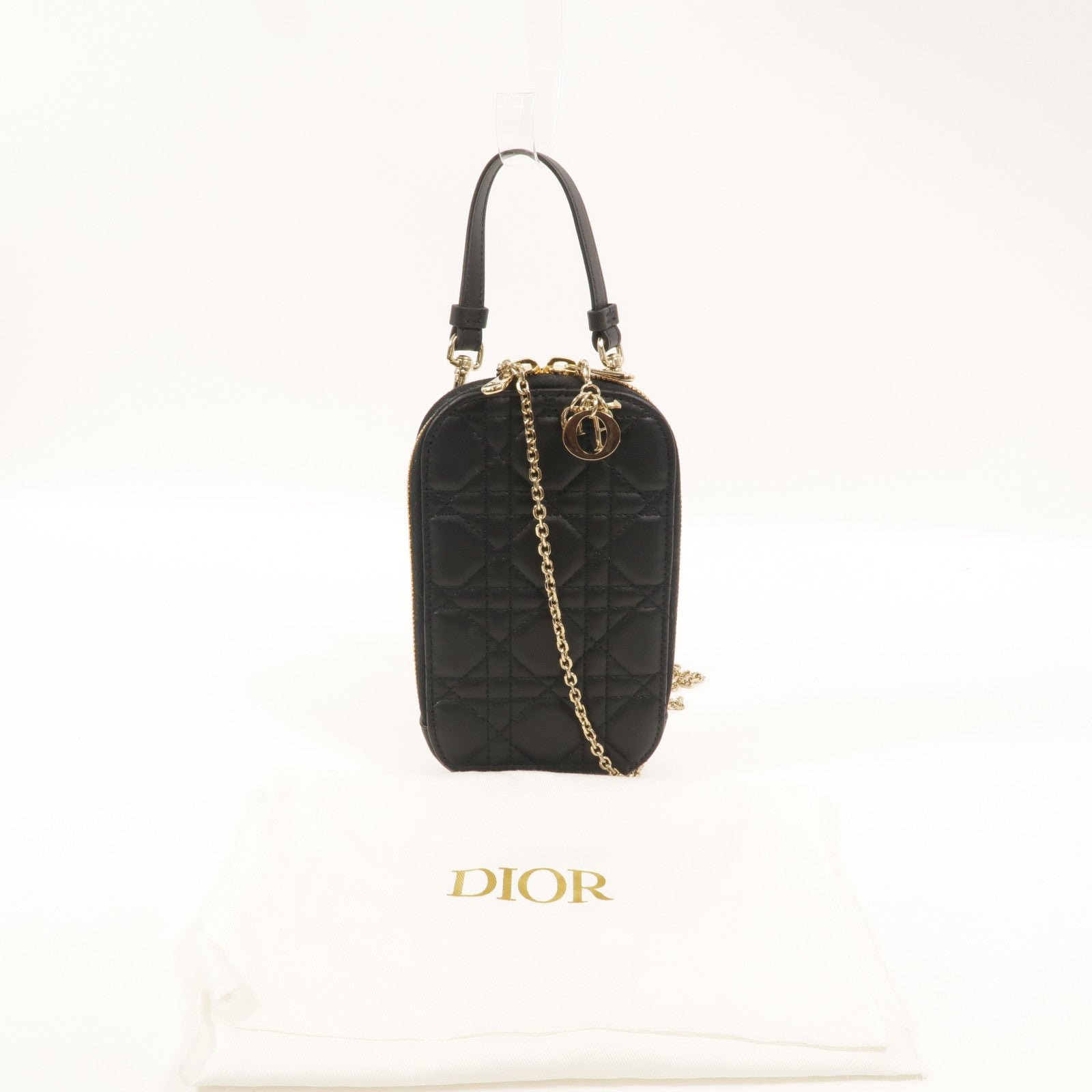Dior 羊皮皮革Call'in Dior鏈帶手挽肩背兩用袋