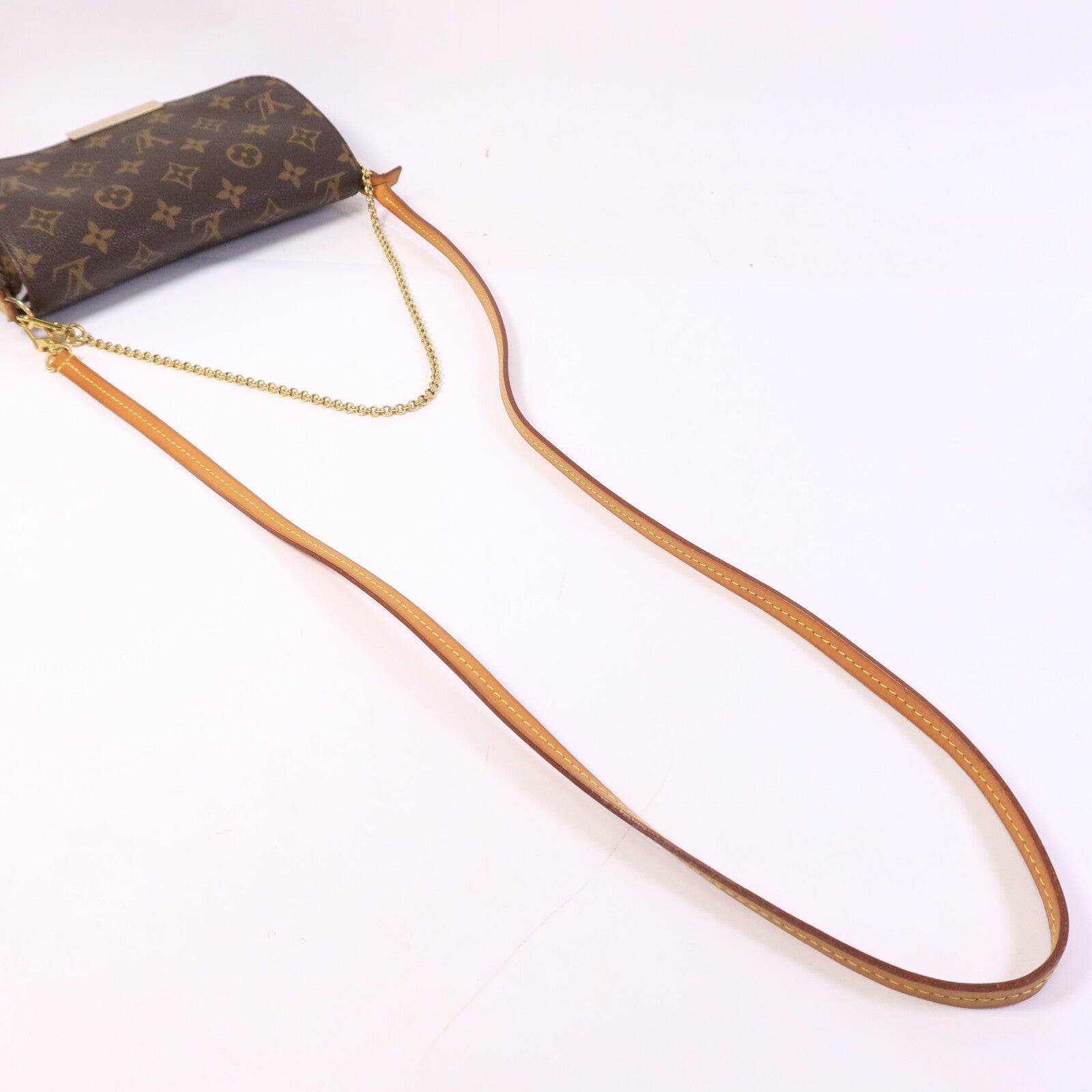 LOUIS VUITTON Monogram Favorite MM金扣手挽肩背兩用袋
