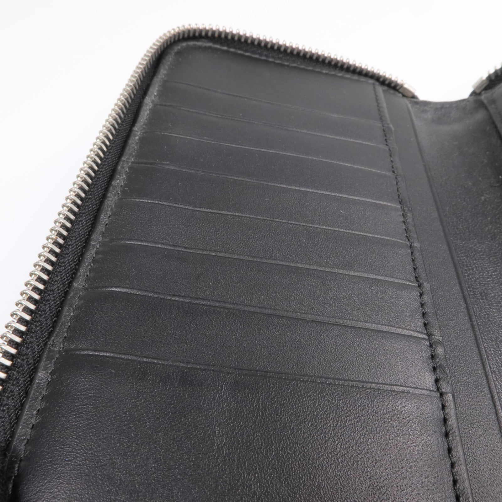 LOEWE 牛皮皮革Long Wallet銀扣長錢包