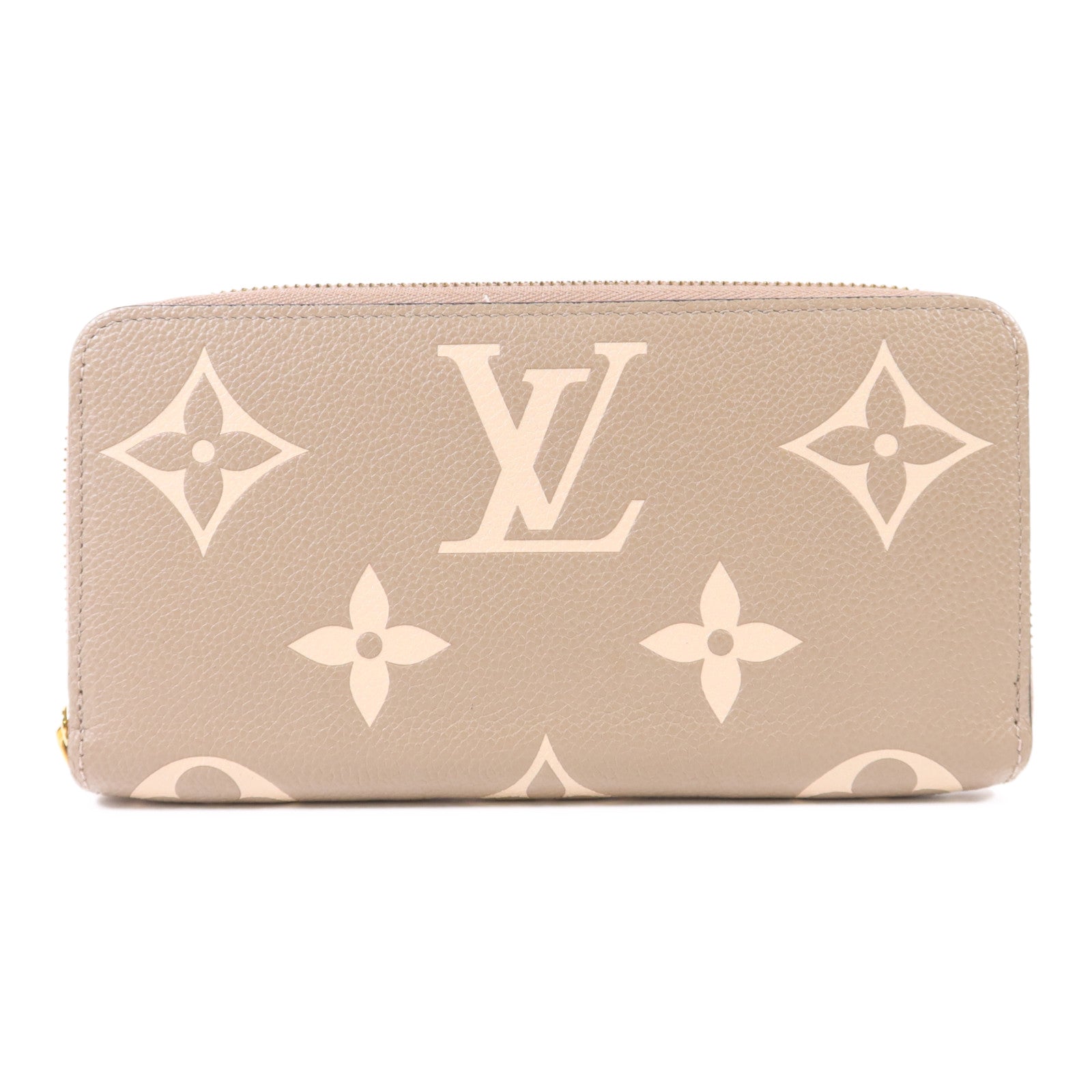 LOUIS VUITTON Monogram Empreinte Long Round Wallet金扣長錢包