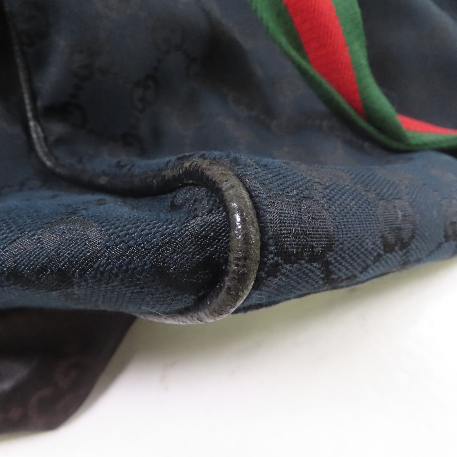 GUCCI 帆布Carry On Boston Bag手挽袋深藍色