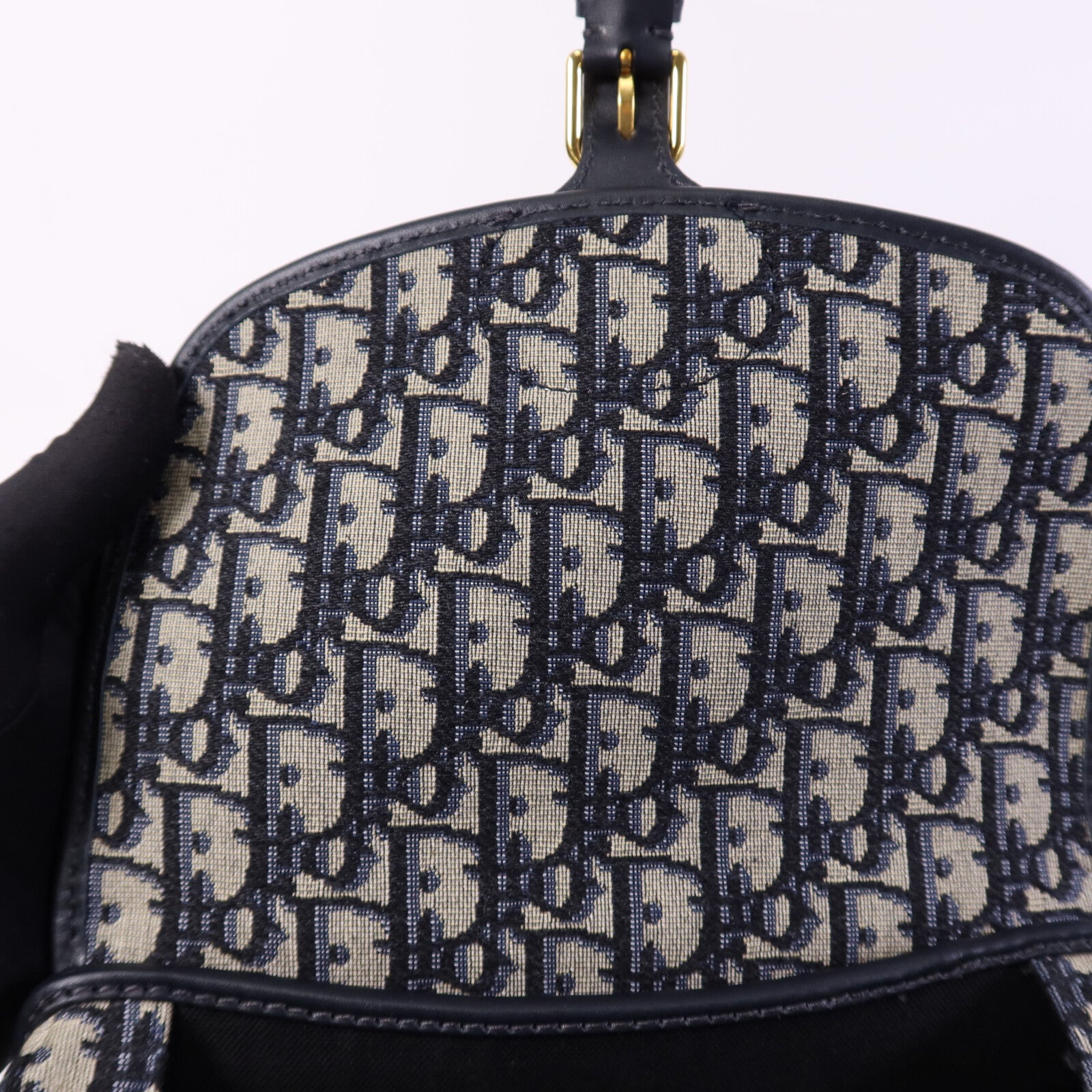 Dior 帆布Bobby Medium金扣肩背袋