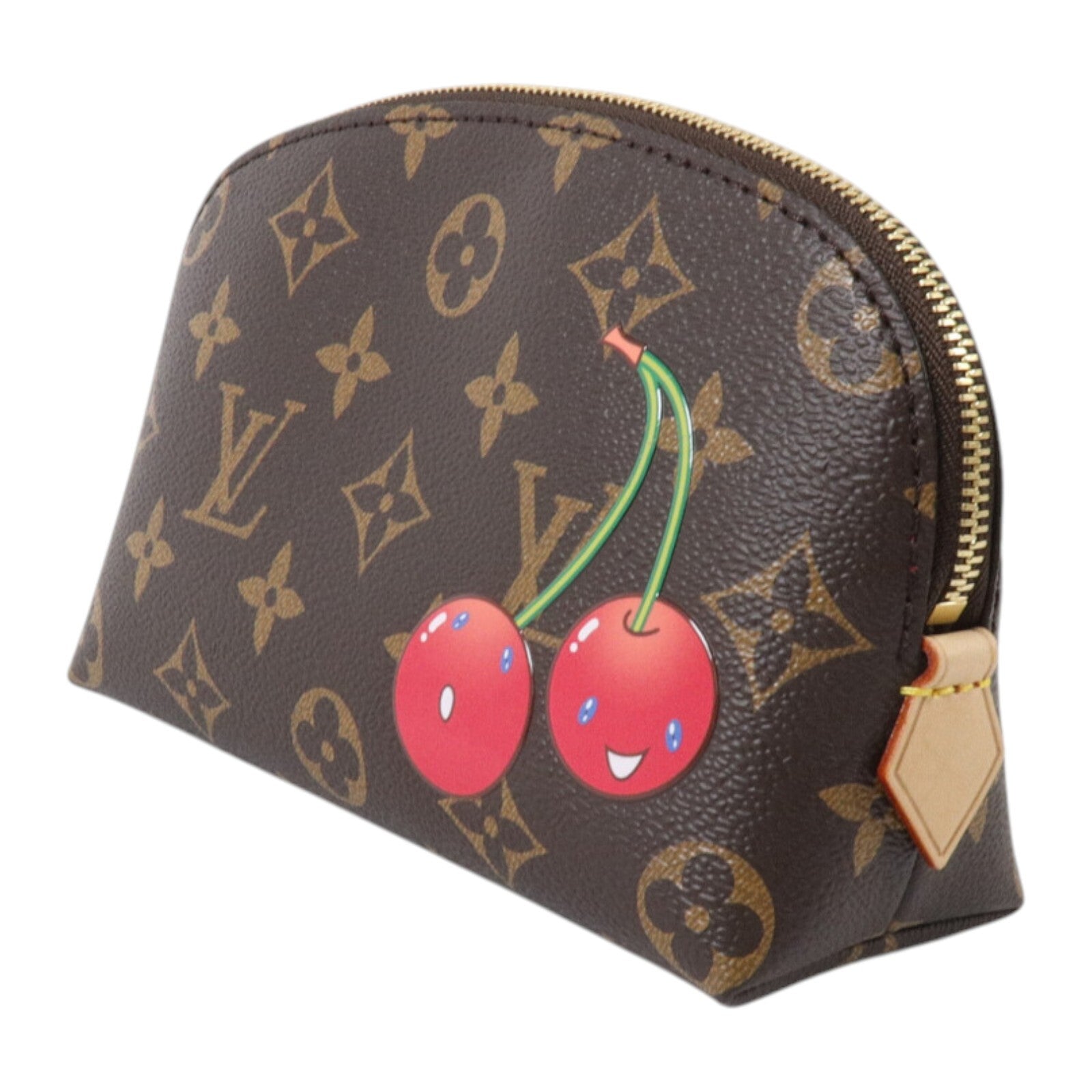 LOUIS VUITTON Monogram LV X TM Cosmetic Pouch PM金扣化妝包