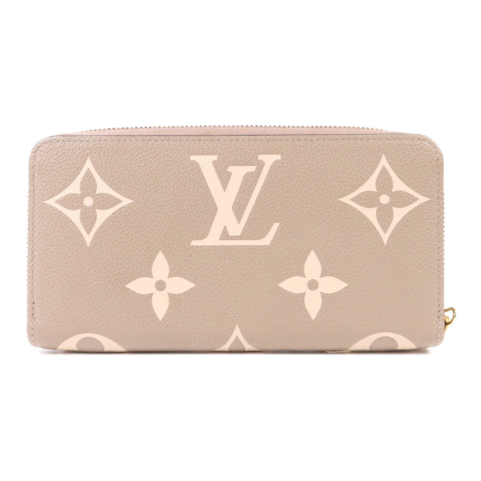 LOUIS VUITTON Monogram Empreinte Long Round Wallet金扣長錢包