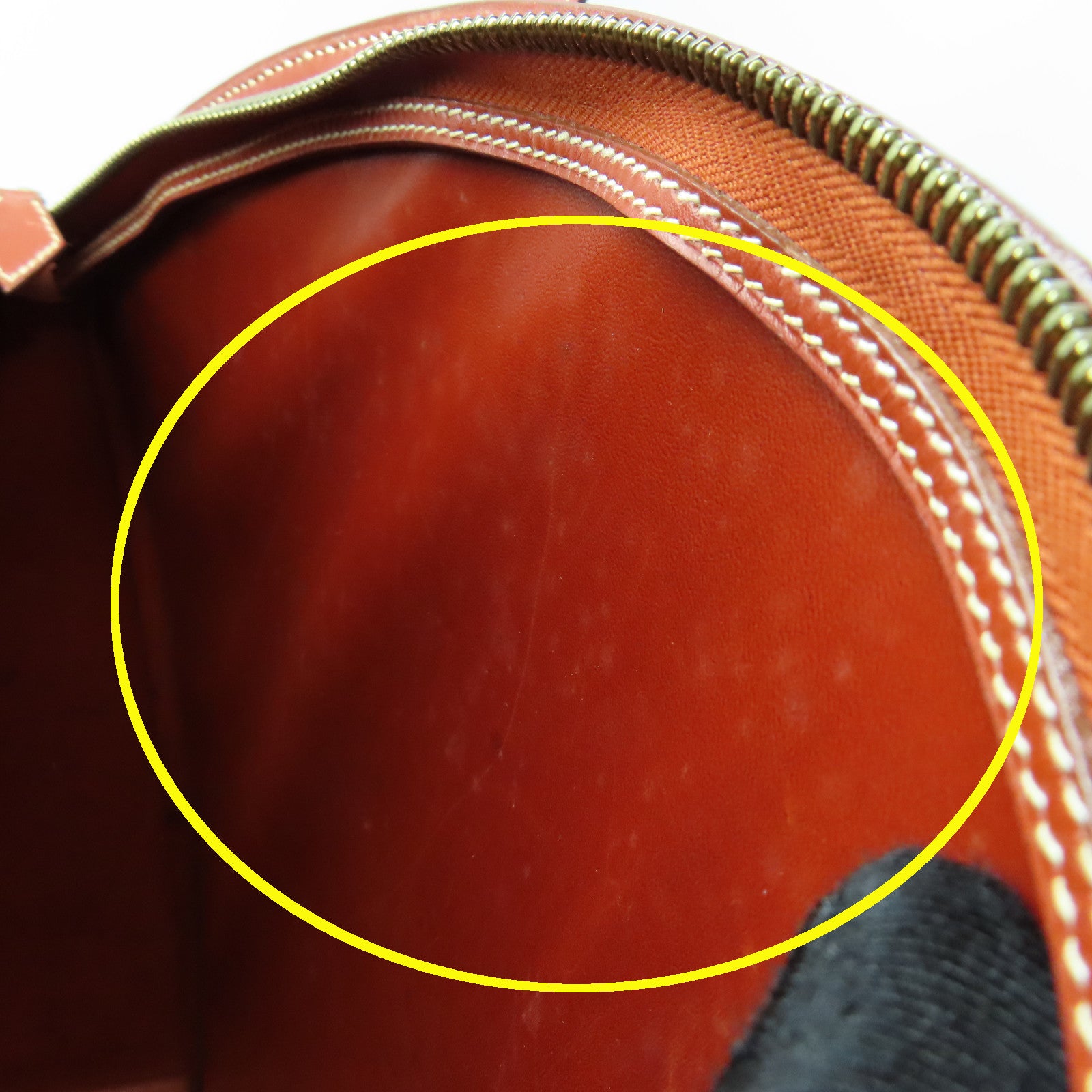 HERMES 【激減優惠】Box Calf皮革Vintage Bag金扣手挽袋啡色