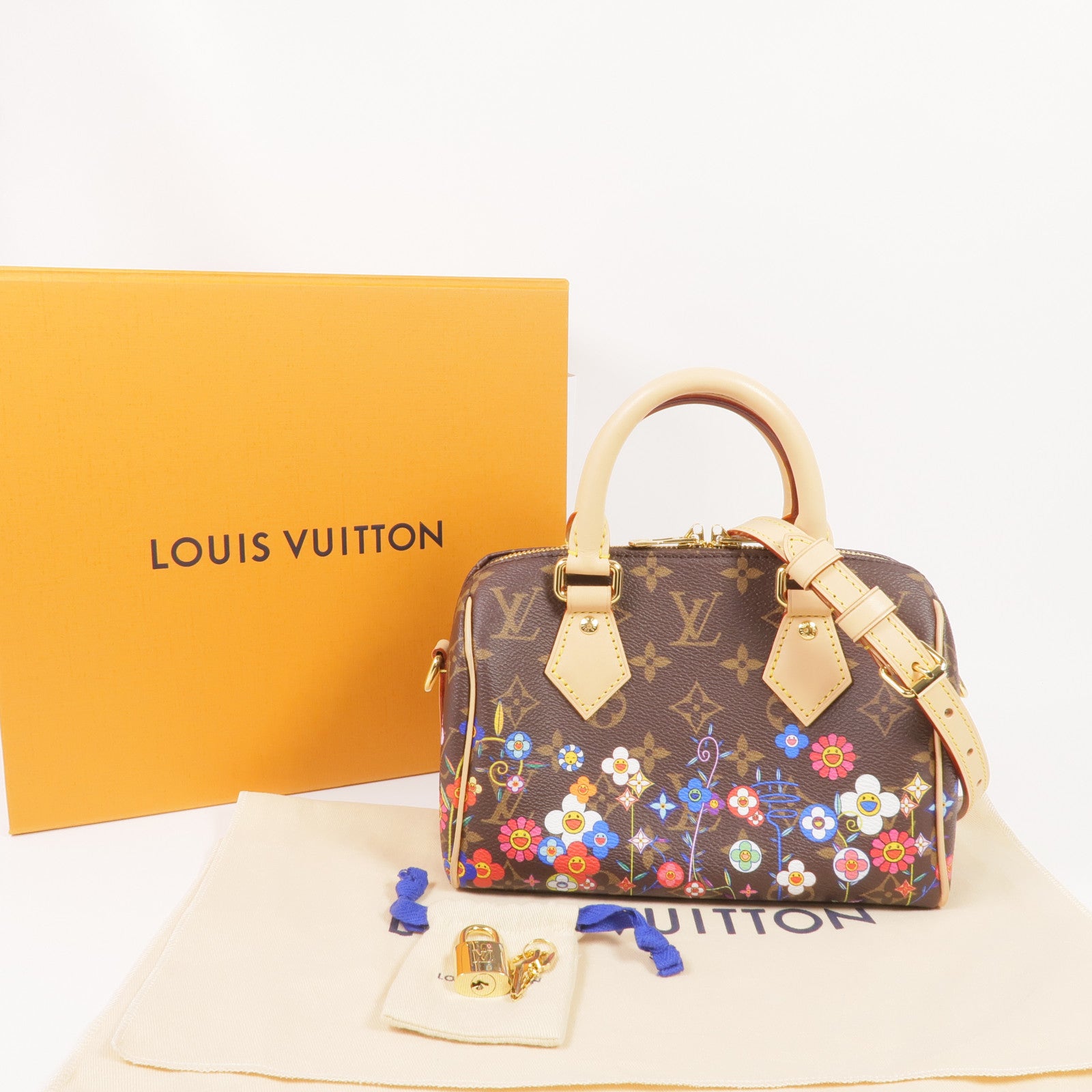 LOUIS VUITTON Monogram LV x TM Speedy Bandoulière 20金扣手挽肩背兩用袋