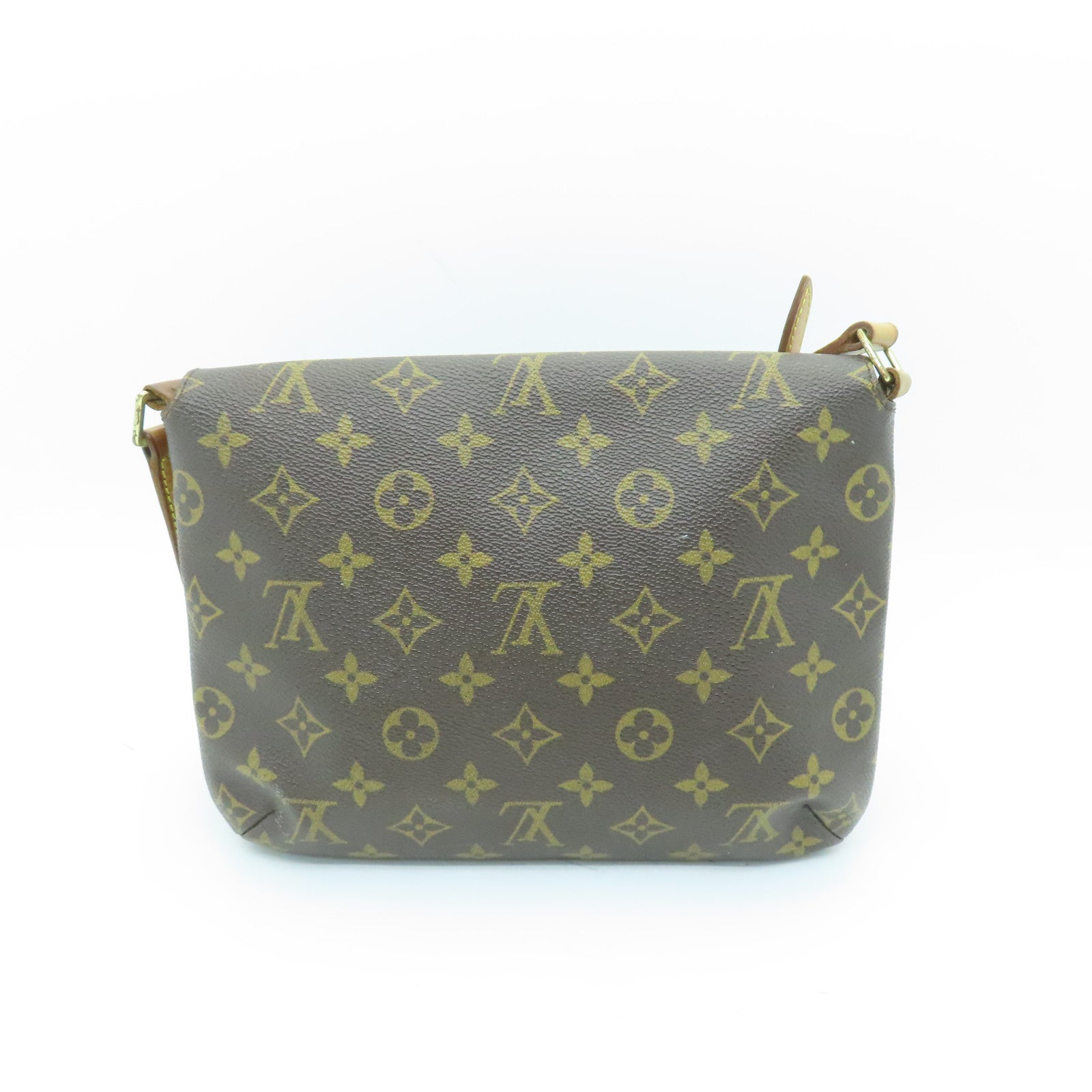 LOUIS VUITTON 【激減優惠】Monogram Musette Tango金扣肩背袋棕色