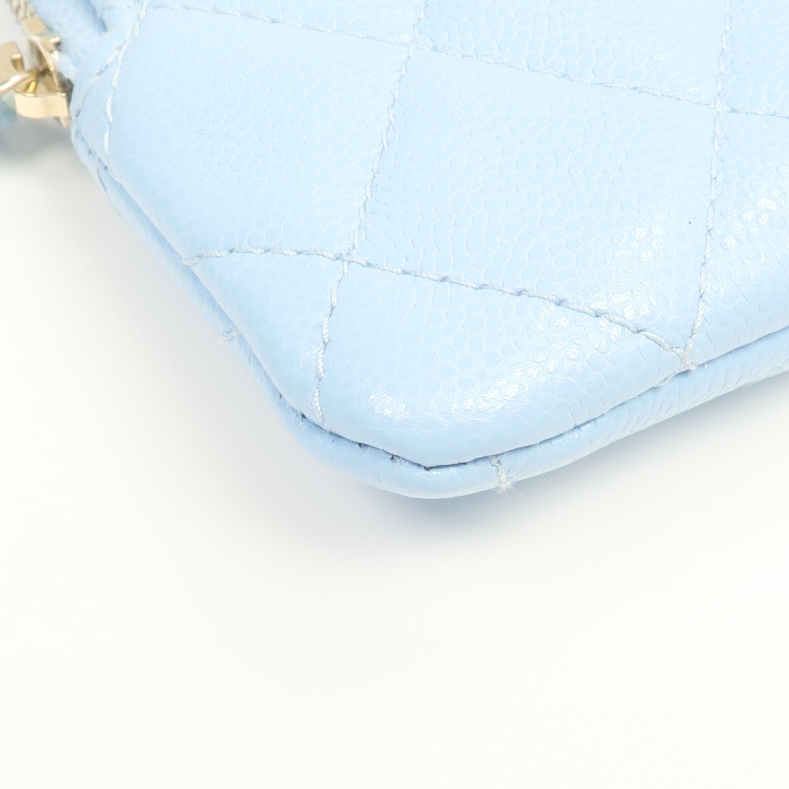 CHANEL 牛皮皮革Coin/Card Case金扣零錢包/卡片套