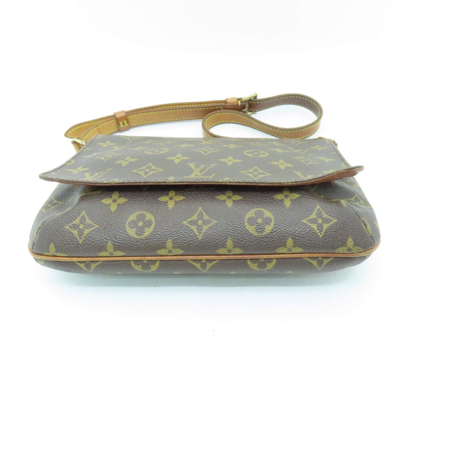 LOUIS VUITTON 【激減優惠】Monogram Musette Tango金扣肩背袋棕色