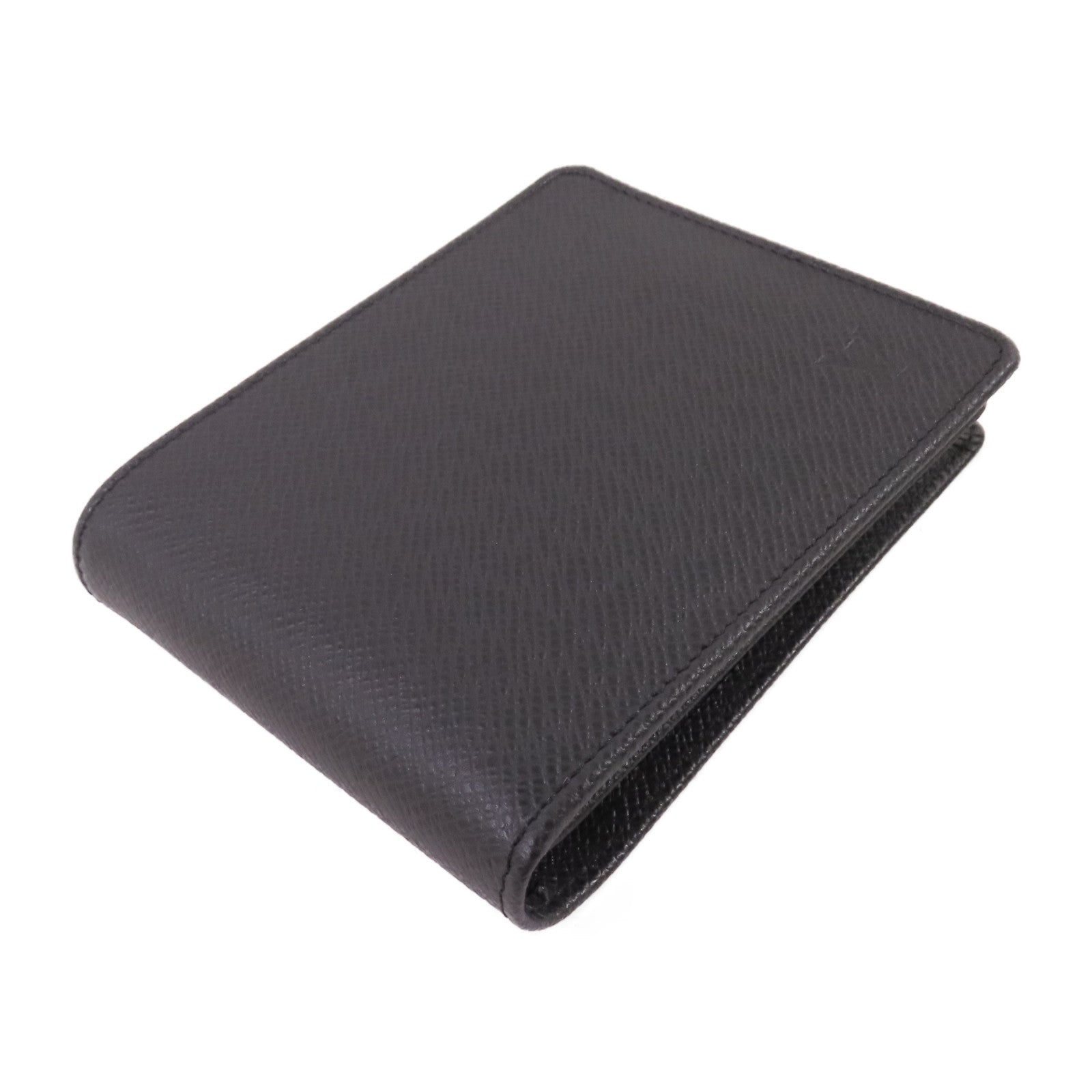 LOUIS VUITTON Taiga Portefeuille-Florin Compact Wallet短錢包黑色