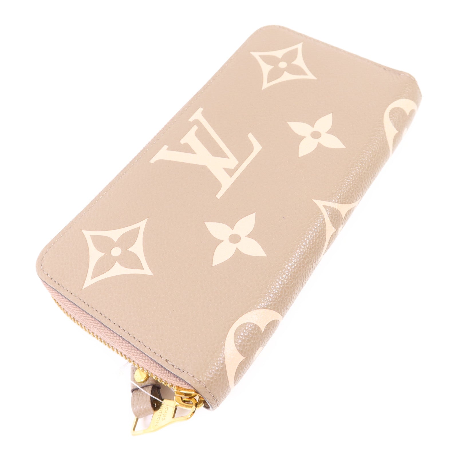 LOUIS VUITTON Monogram Empreinte Long Round Wallet金扣長錢包