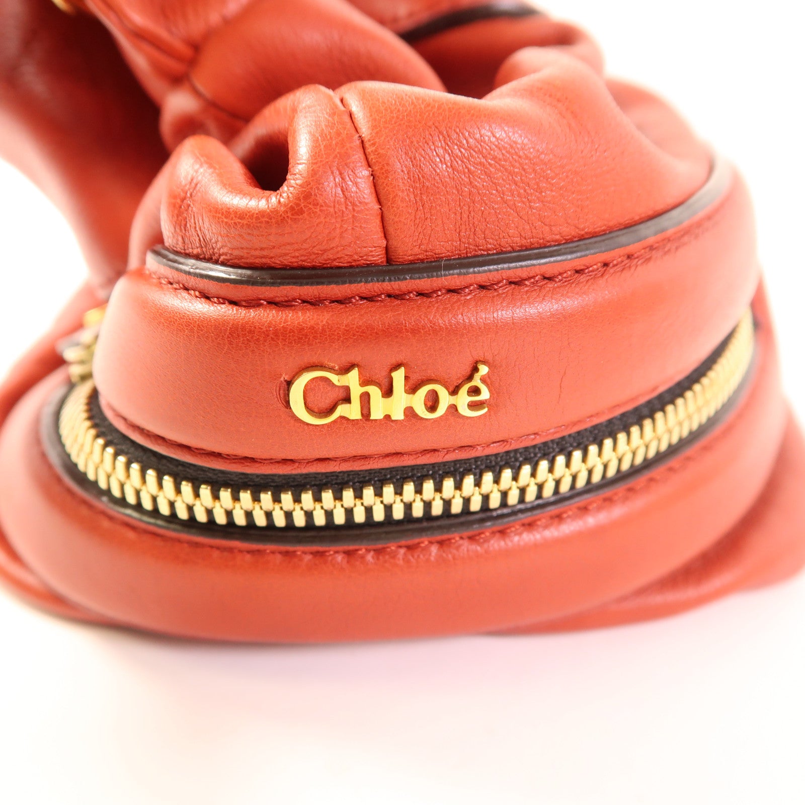 Chloe 牛皮皮革2 Way Bag金扣手挽肩背兩用袋