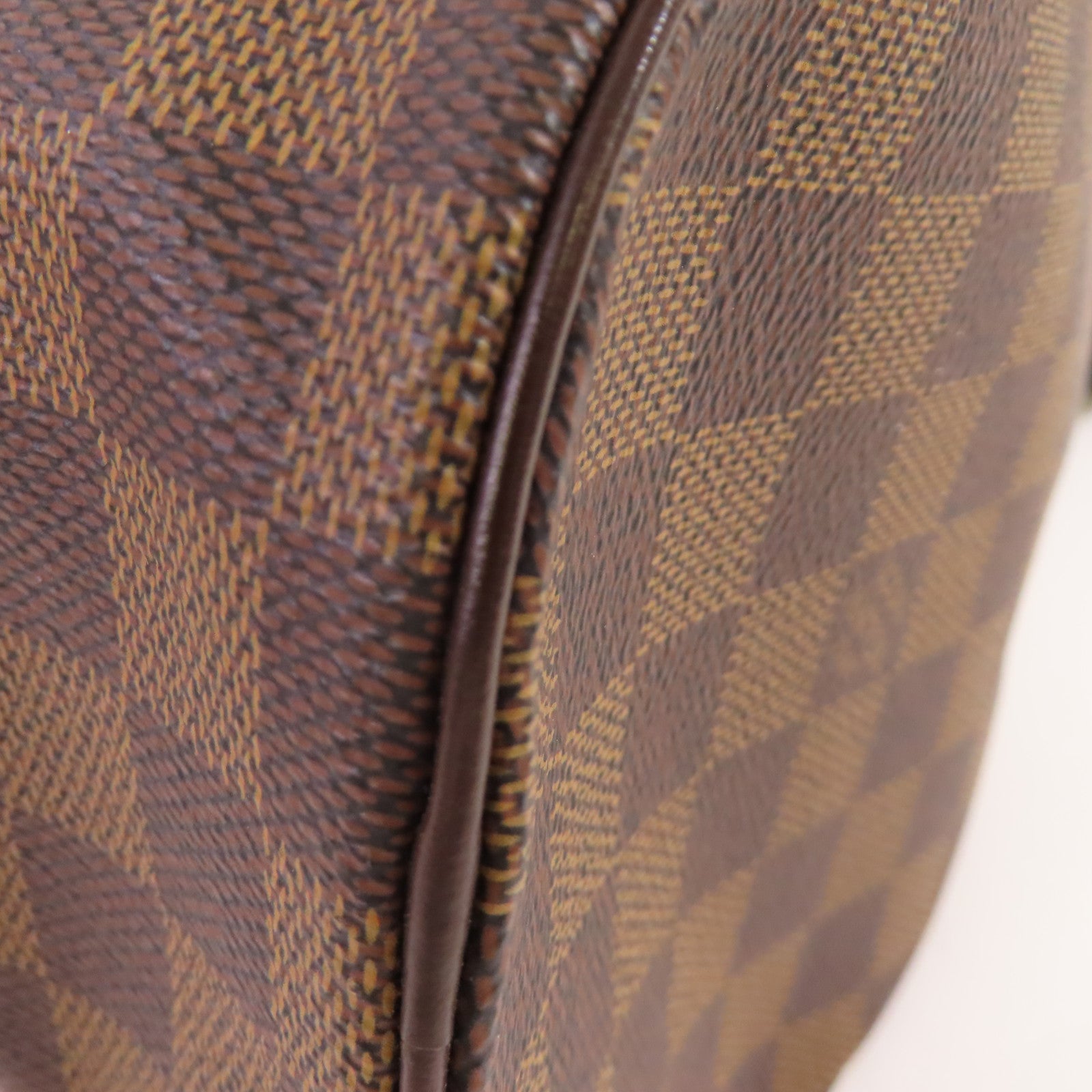 LOUIS VUITTON Damier Azur Papillon GM Shoulder Bag金扣肩背袋啡色