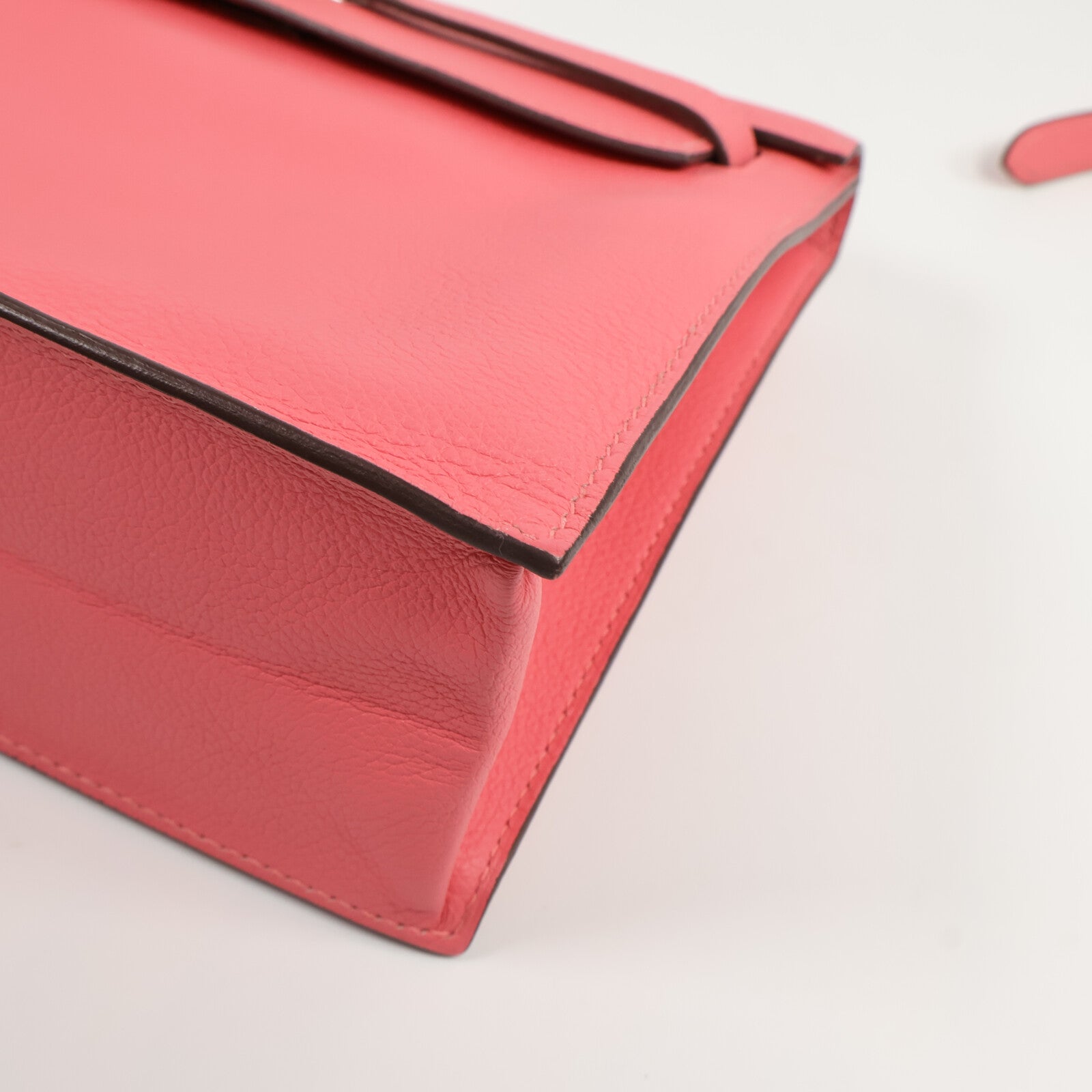 HERMES Evercolor皮革Kelly Danse肩背袋Rose Azalee