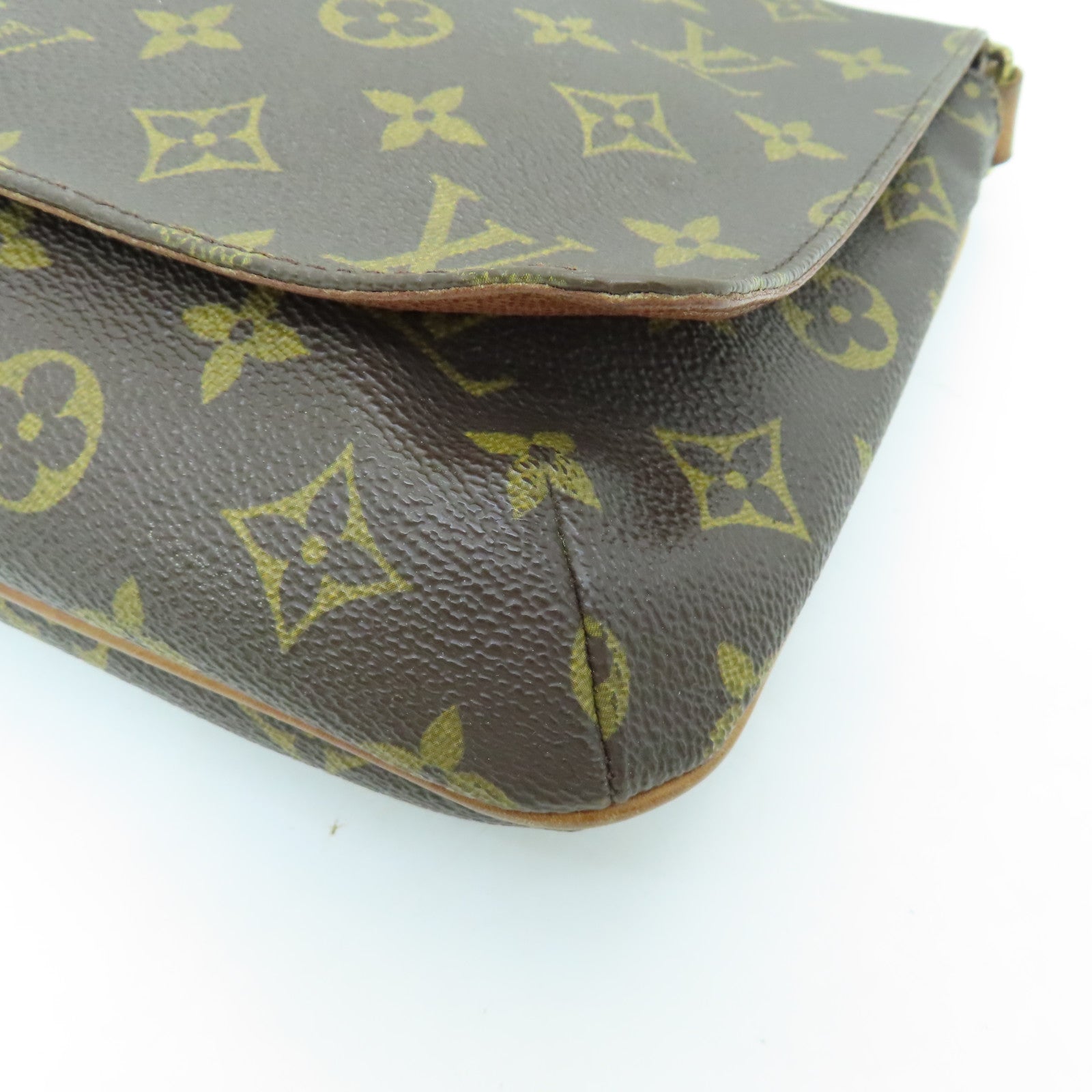 LOUIS VUITTON 【激減優惠】Monogram Musette Tango金扣肩背袋棕色