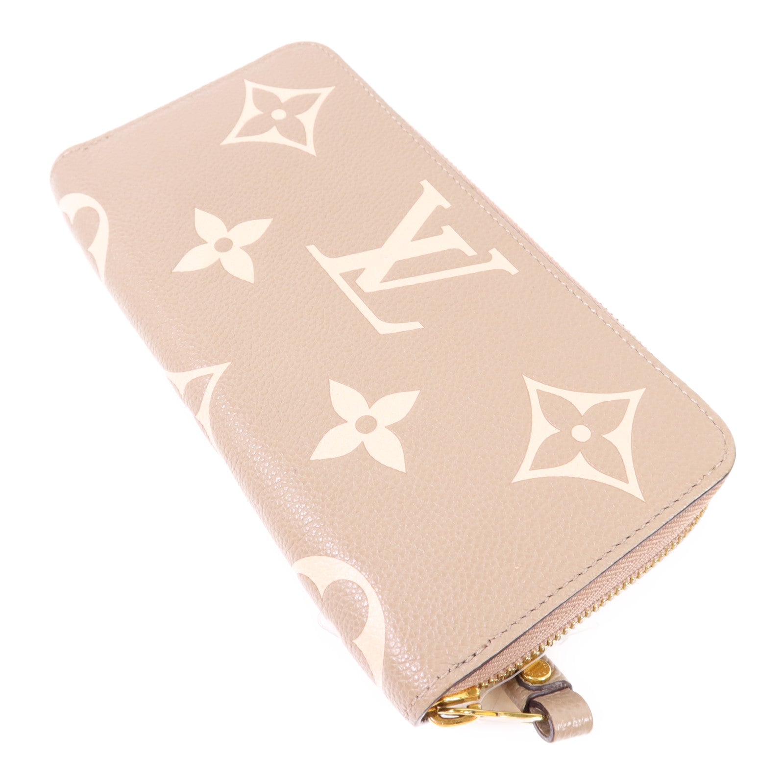 LOUIS VUITTON Monogram Empreinte Long Round Wallet金扣長錢包