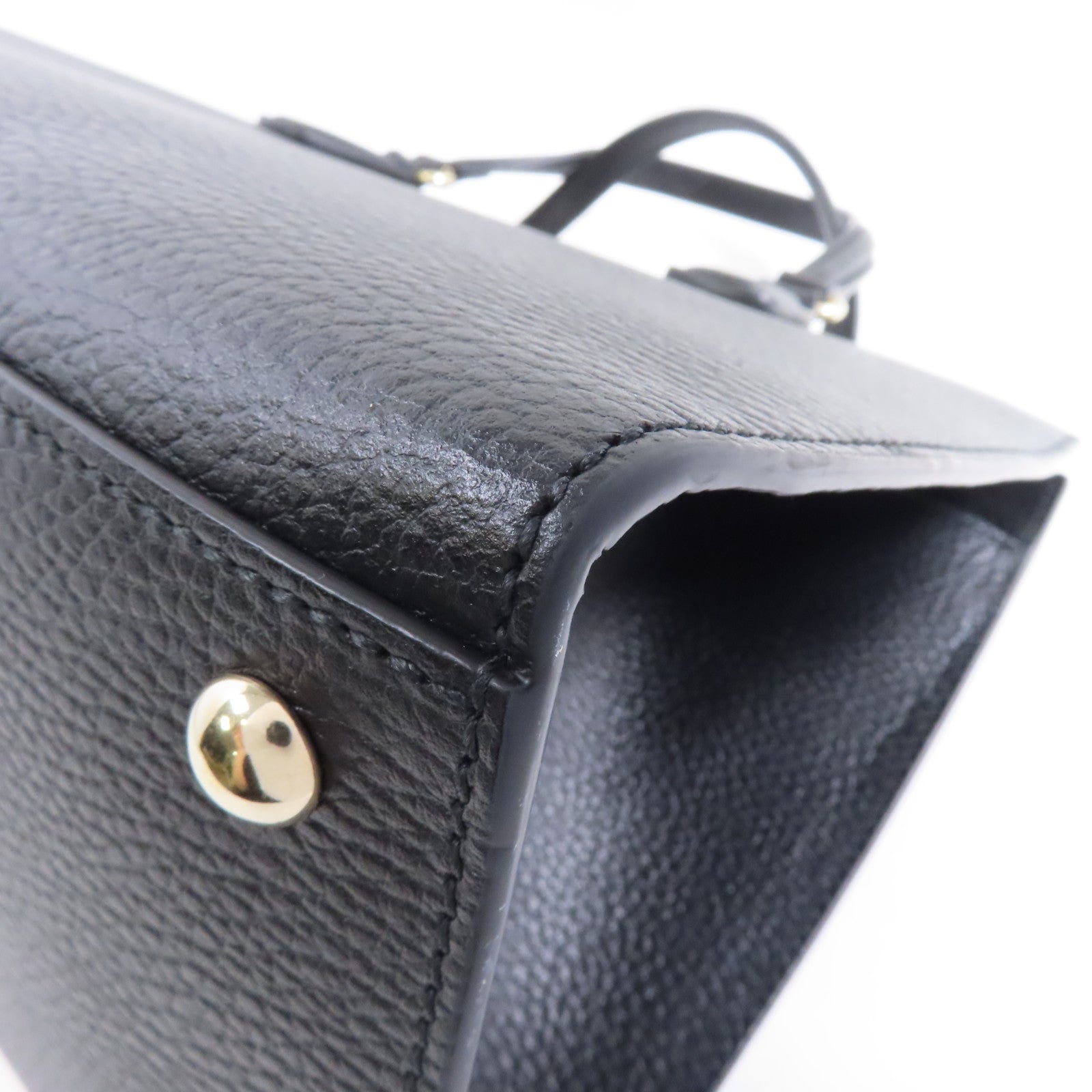GUCCI 牛皮皮革Soho Shoulder Bag金扣手挽肩背兩用袋黑色