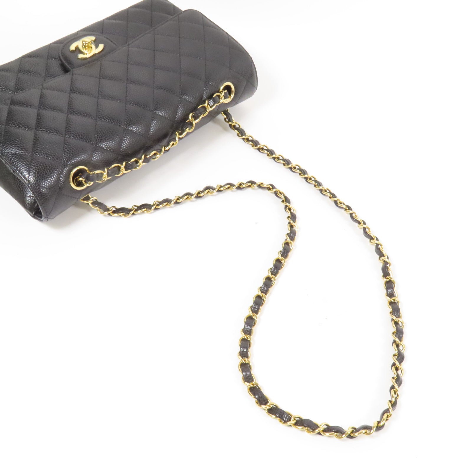 CHANEL 牛皮皮革Classic 25金扣鏈帶肩背袋