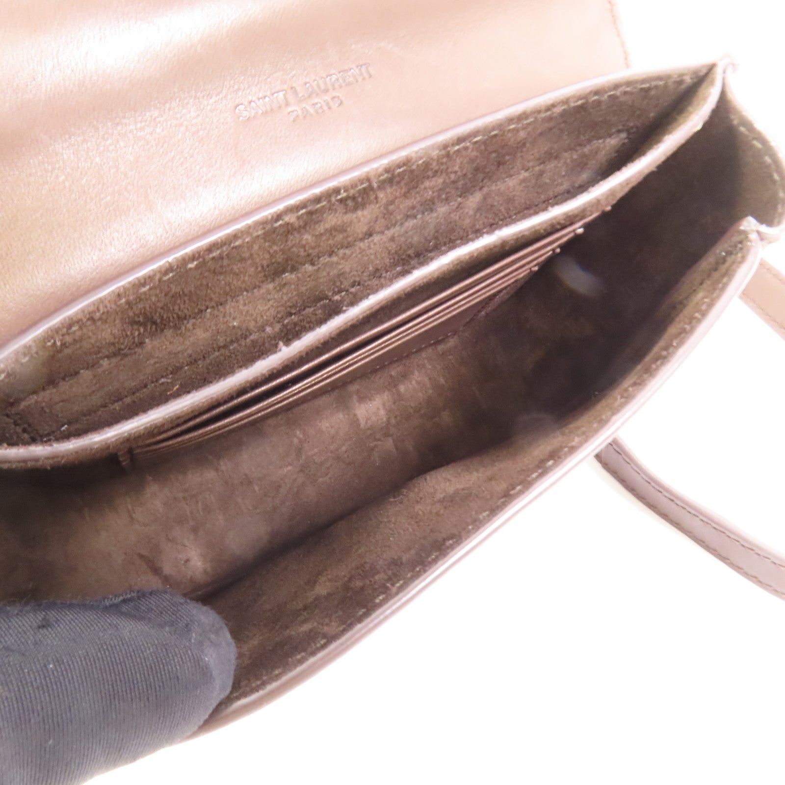 SAINT LAURENT 牛皮皮革Kaia金扣肩背袋