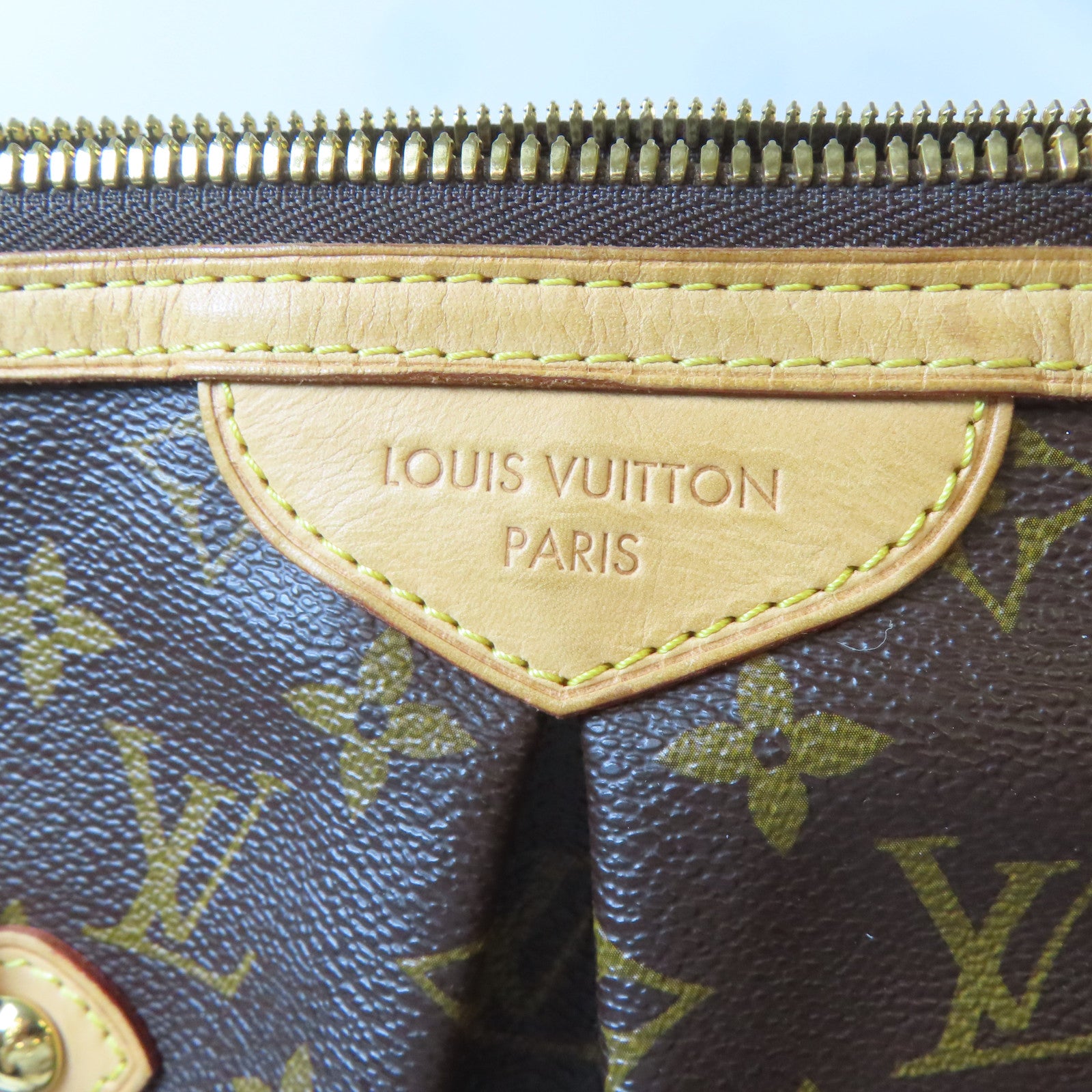 LOUIS VUITTON 【激減優惠】Monogram Palermo GM 2 Way Shoulder金扣手挽肩背兩用袋啡色
