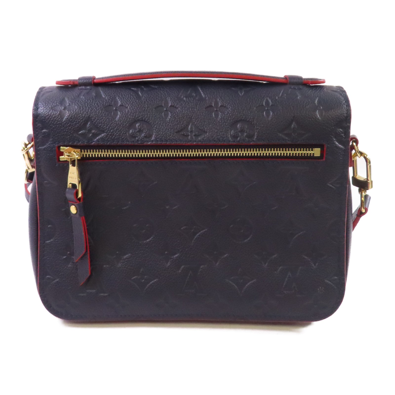 LOUIS VUITTON Monogram Empreinte Pochette Metis 2Way Shoulder Bag金扣手挽肩背兩用袋寶藍色/紅色