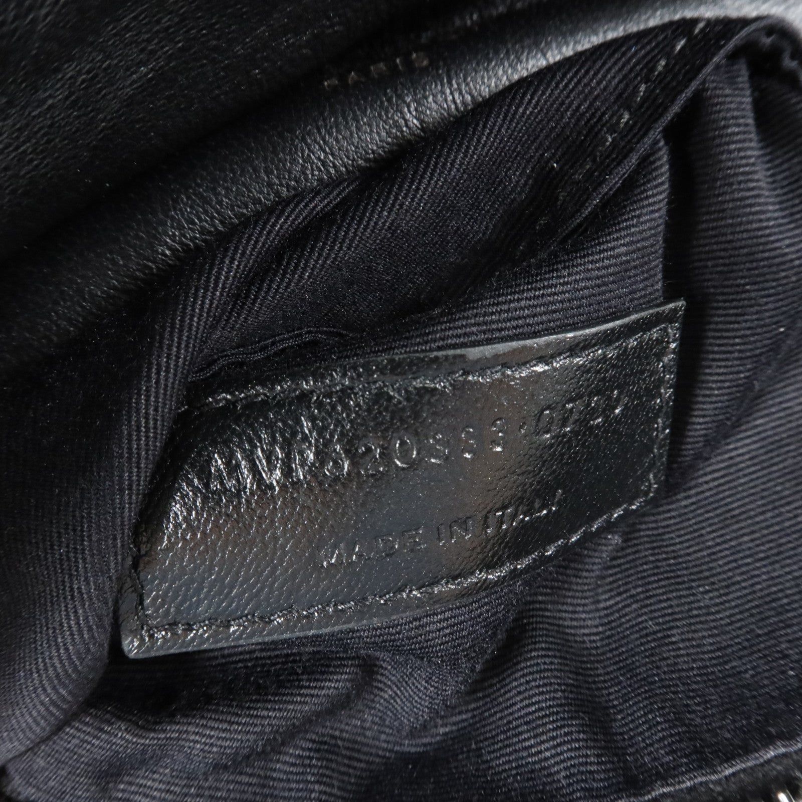 SAINT LAURENT 羊皮皮革Puffer Toy銀扣鏈帶肩背袋