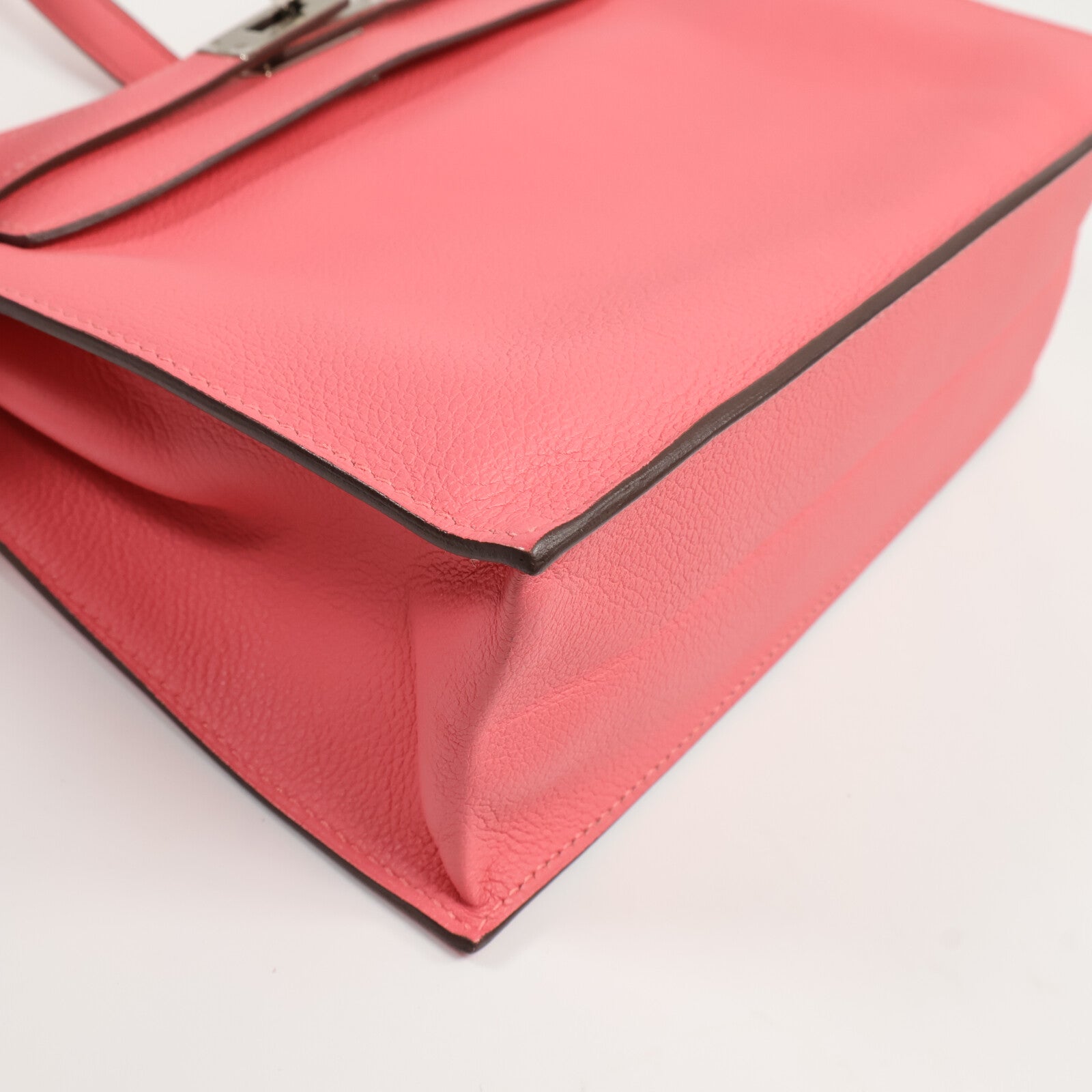 HERMES Evercolor皮革Kelly Danse肩背袋Rose Azalee