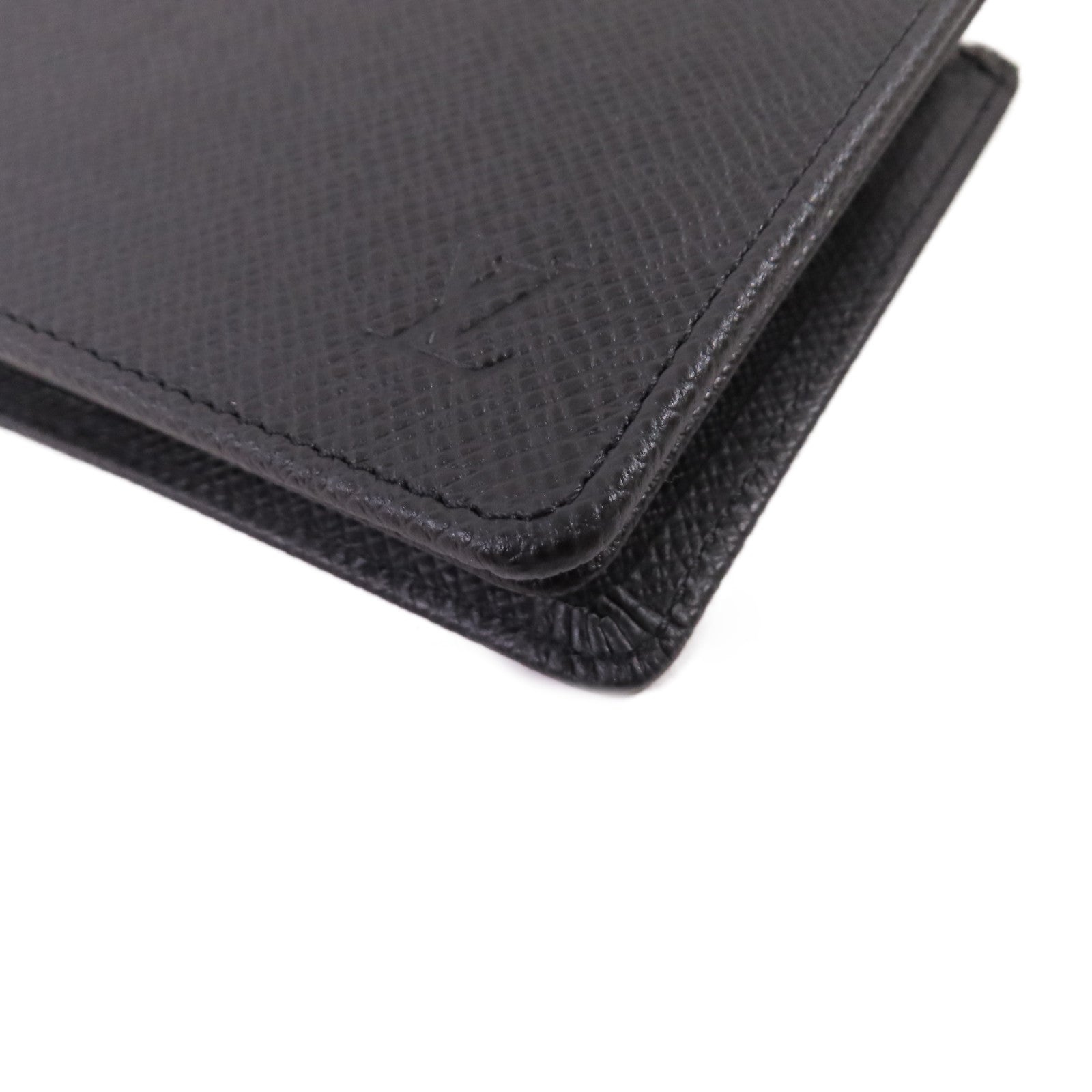 LOUIS VUITTON Taiga Portefeuille-Florin Compact Wallet短錢包黑色