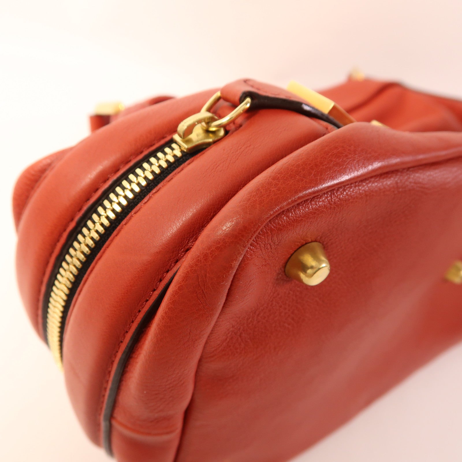 Chloe 牛皮皮革2 Way Bag金扣手挽肩背兩用袋