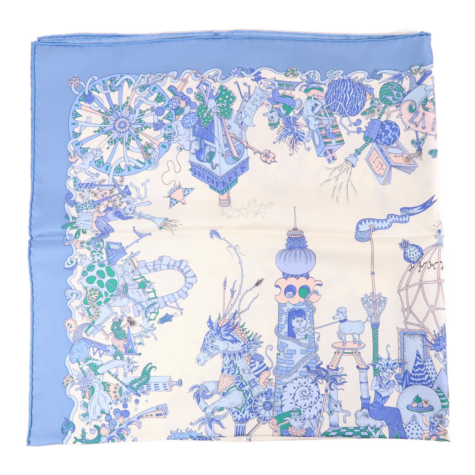 HERMES 絲質Scarf 90x90絲巾