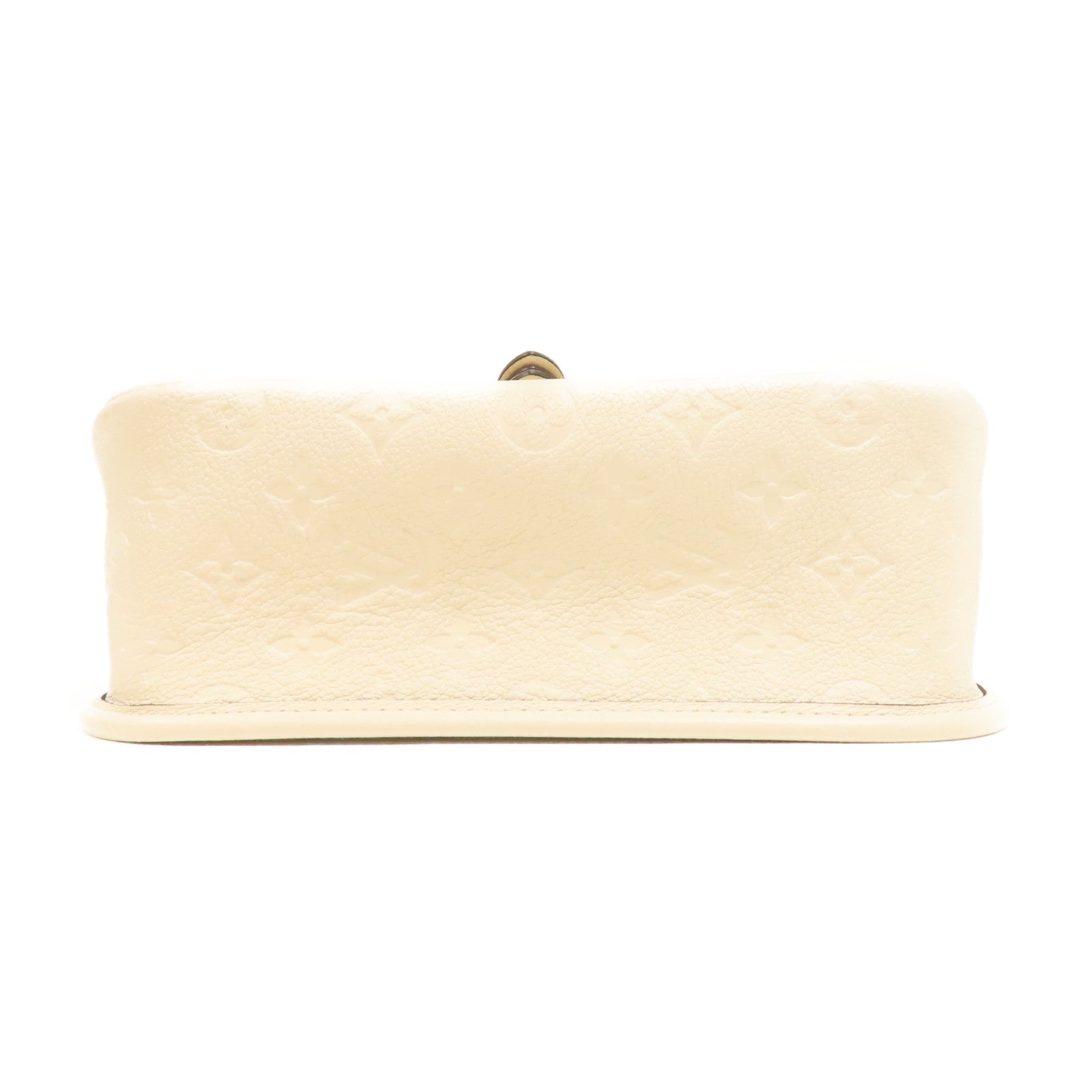 LOUIS VUITTON Monogram Empreinte Diane金扣肩背袋白色
