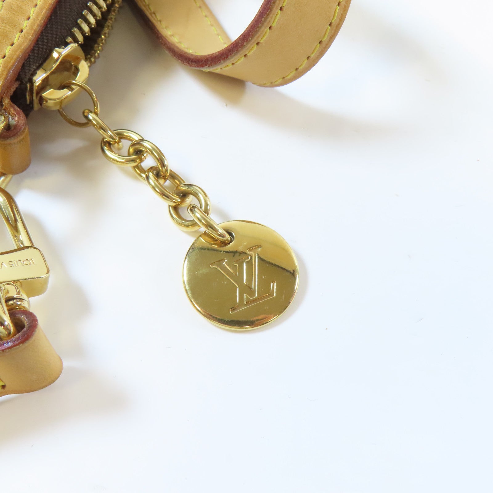 LOUIS VUITTON 【激減優惠】Monogram Palermo GM 2 Way Shoulder金扣手挽肩背兩用袋啡色