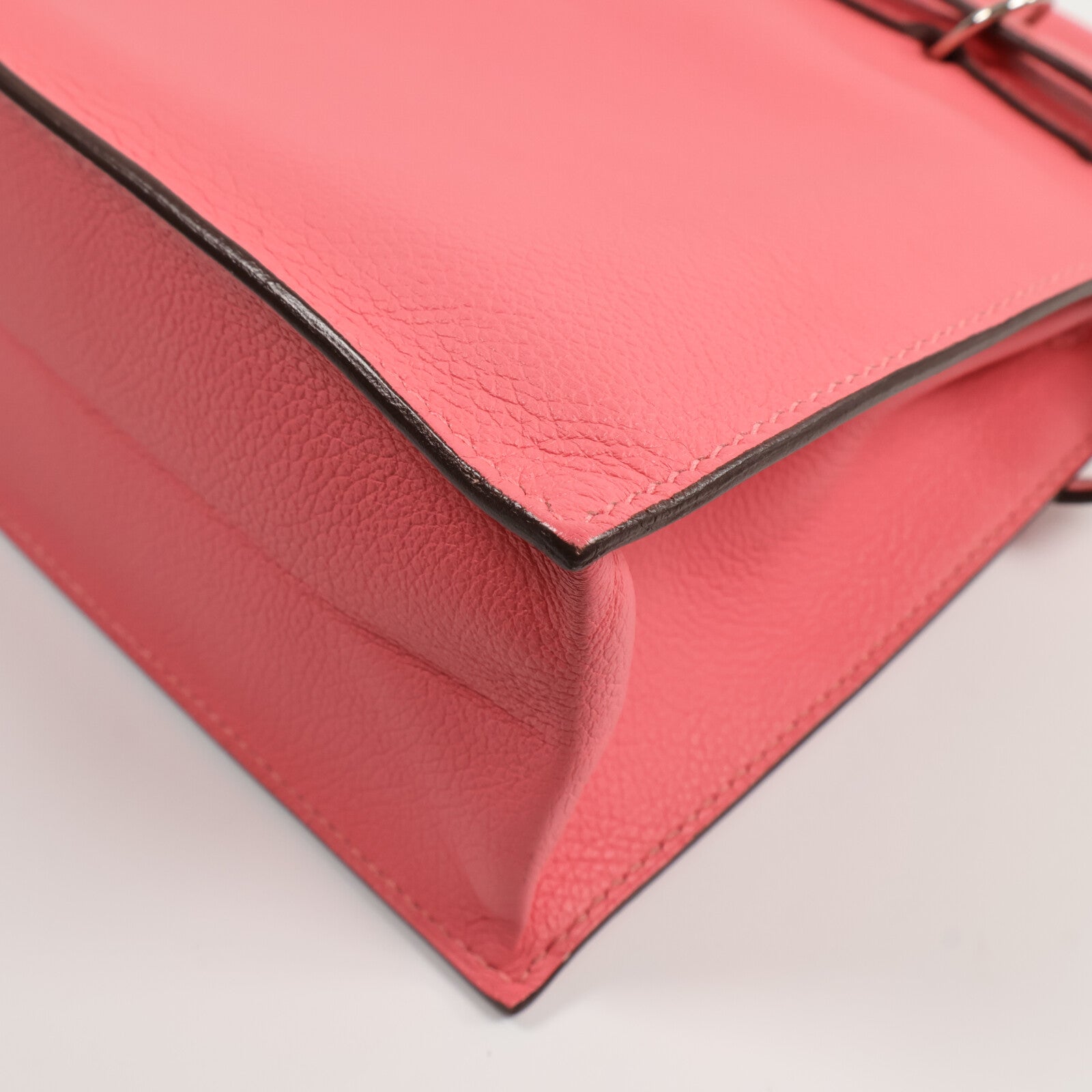 HERMES Evercolor皮革Kelly Danse肩背袋Rose Azalee