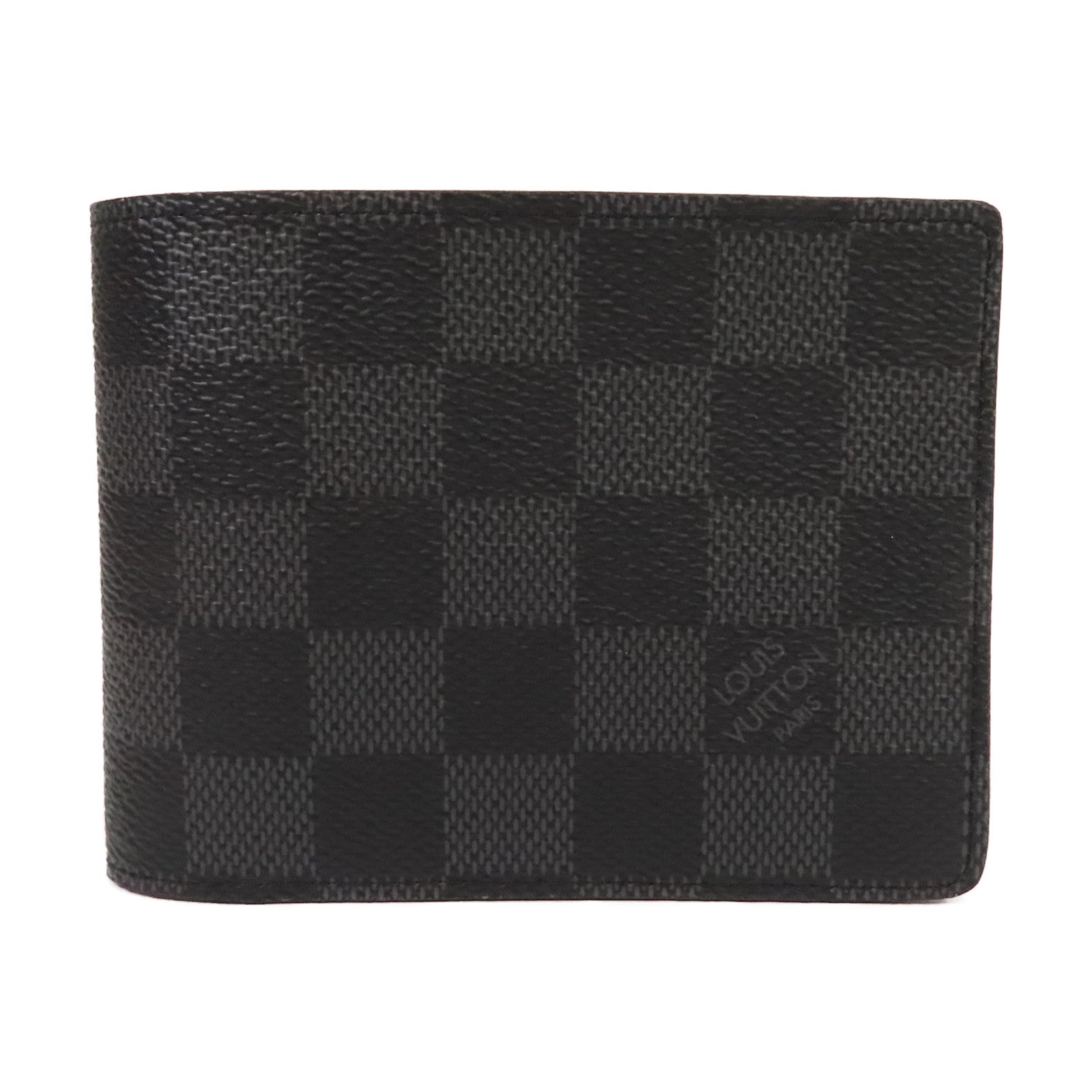 LOUIS VUITTON Damier Graphite Slender Wallet折疊錢包黑色