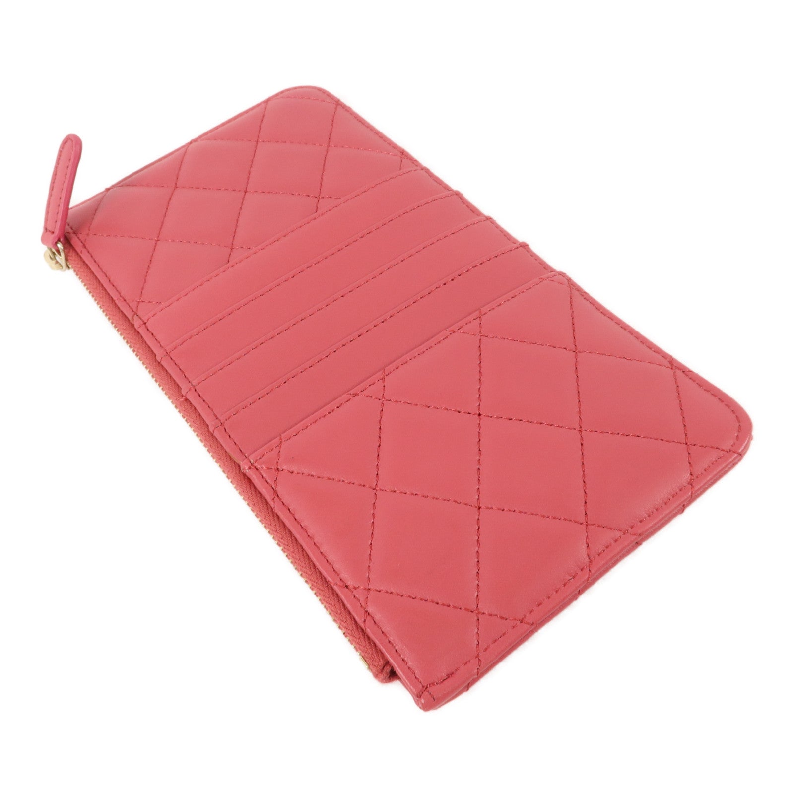 CHANEL 羊皮皮革Classic Phone Pouch With Zipper小袋